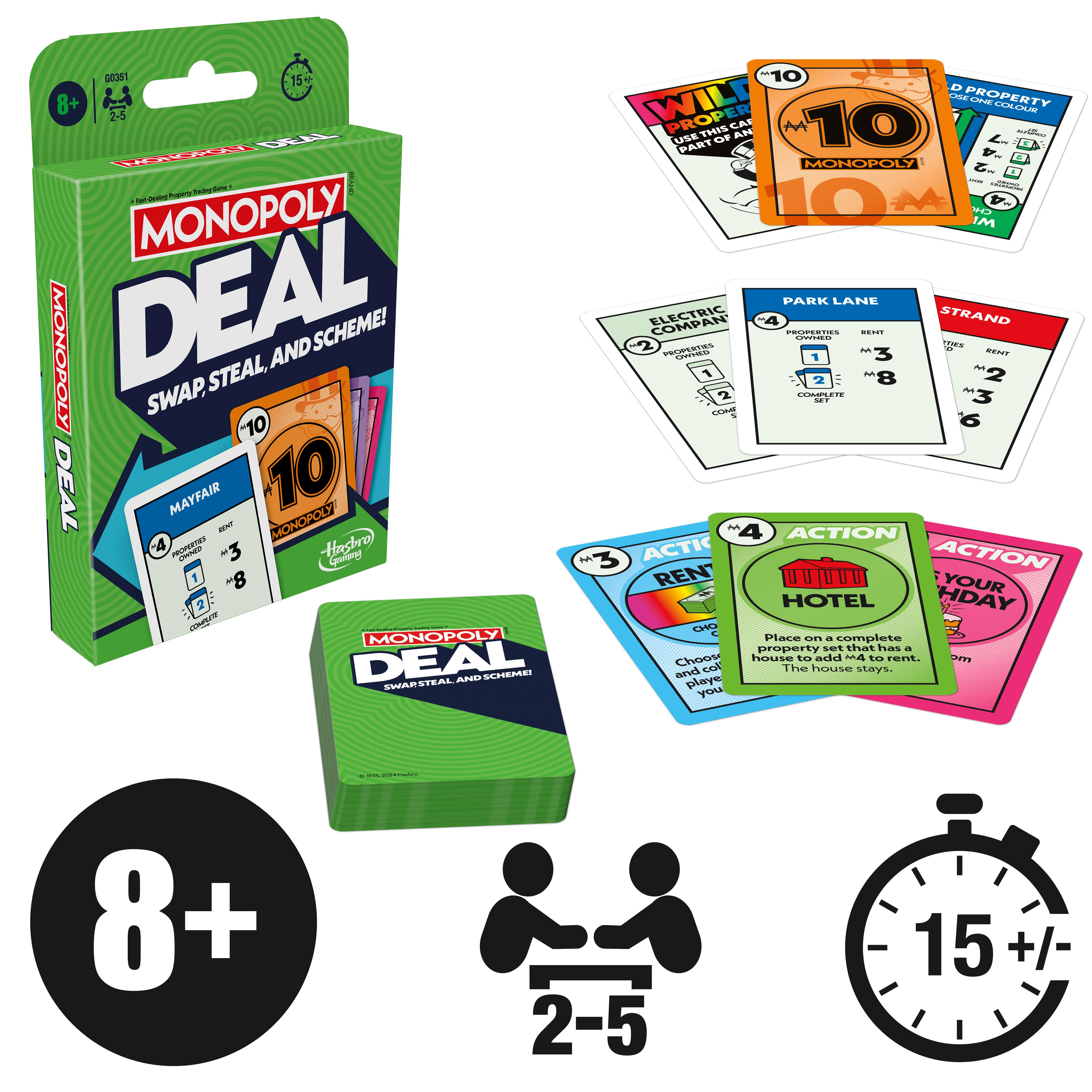 Voir la diapositive 4 : HASBRO Jeu Monopoly Deal