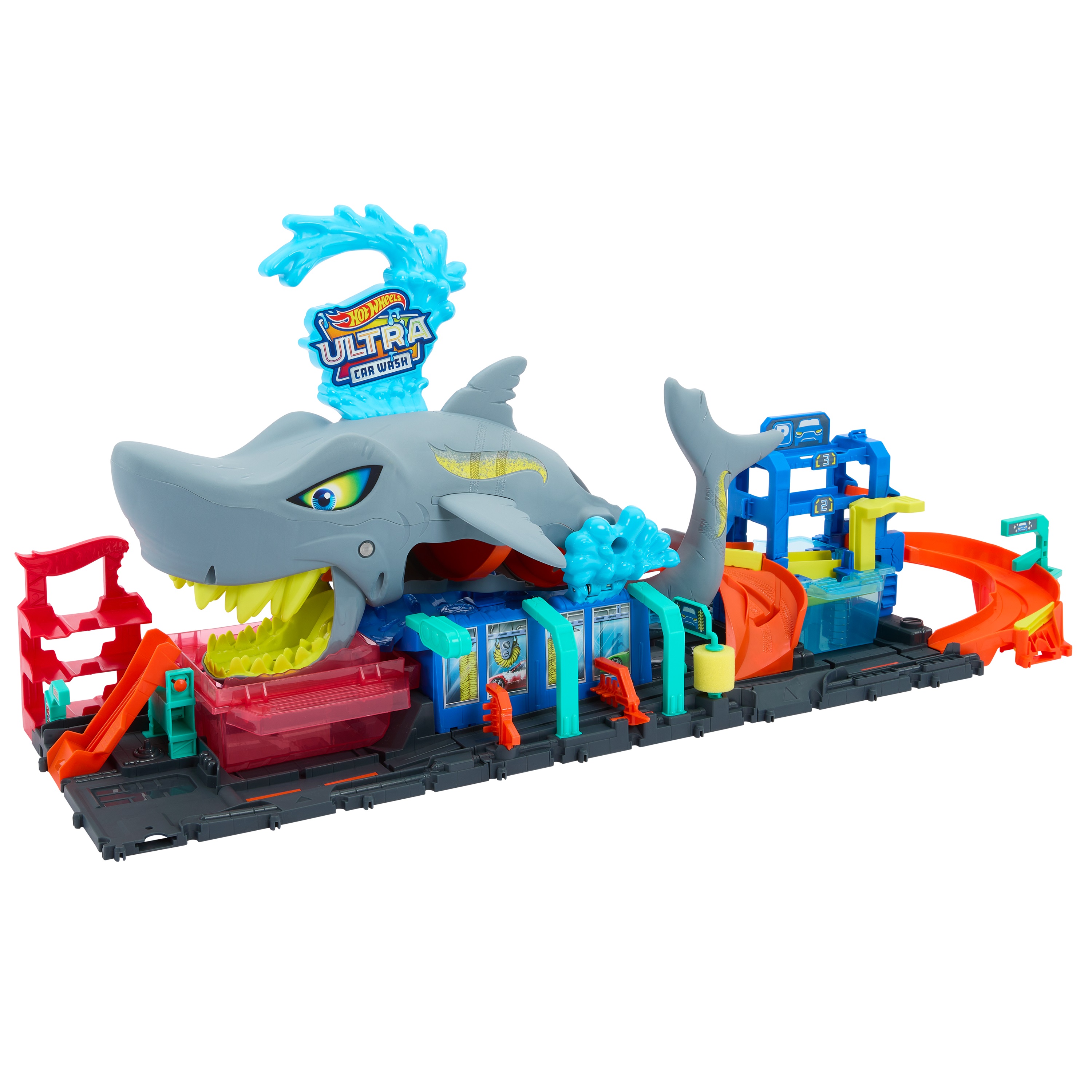 Voir la diapositive 2 : MATTEL Coffret Station de lavage Ultra requin