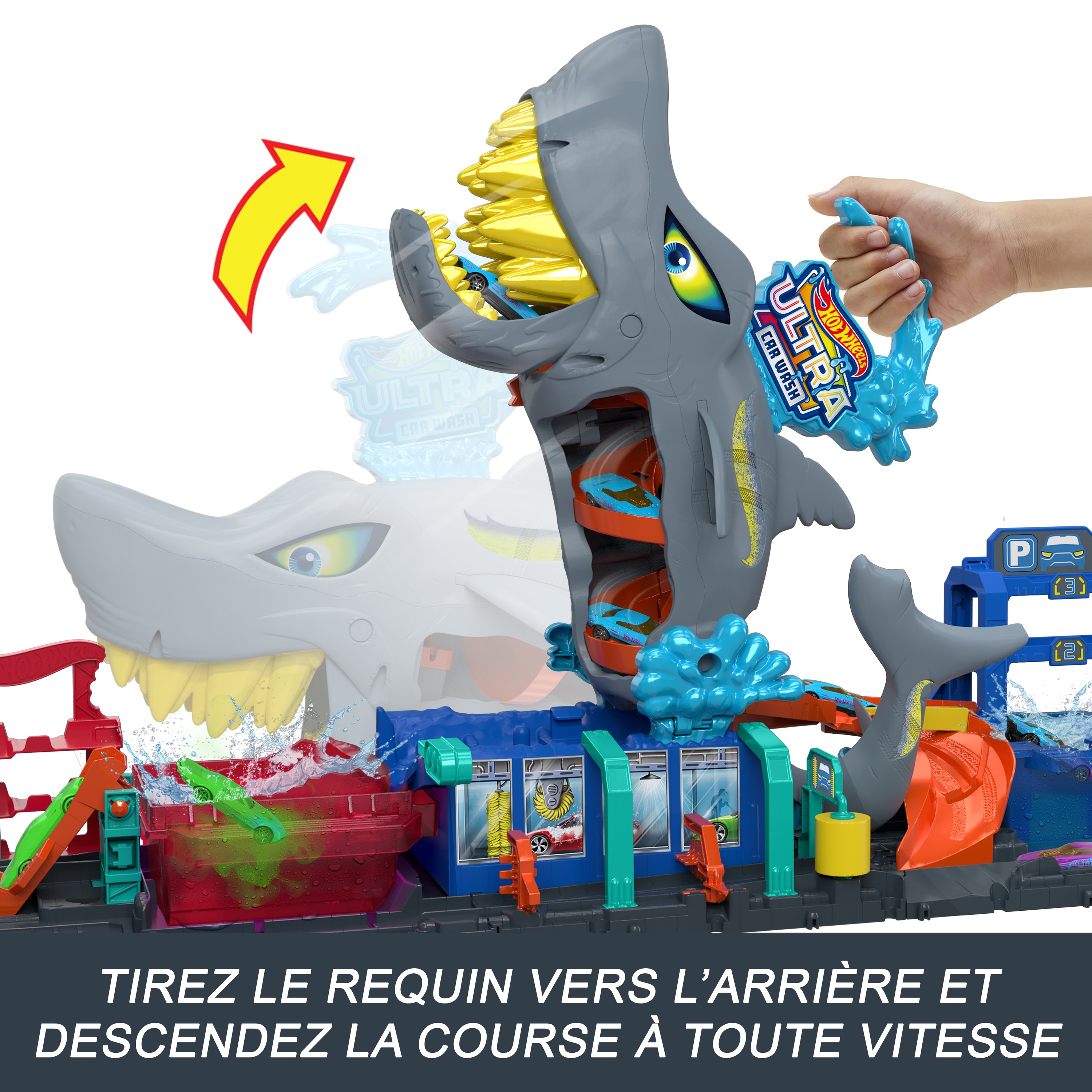 Voir la diapositive 7 : MATTEL Coffret Station de lavage Ultra requin