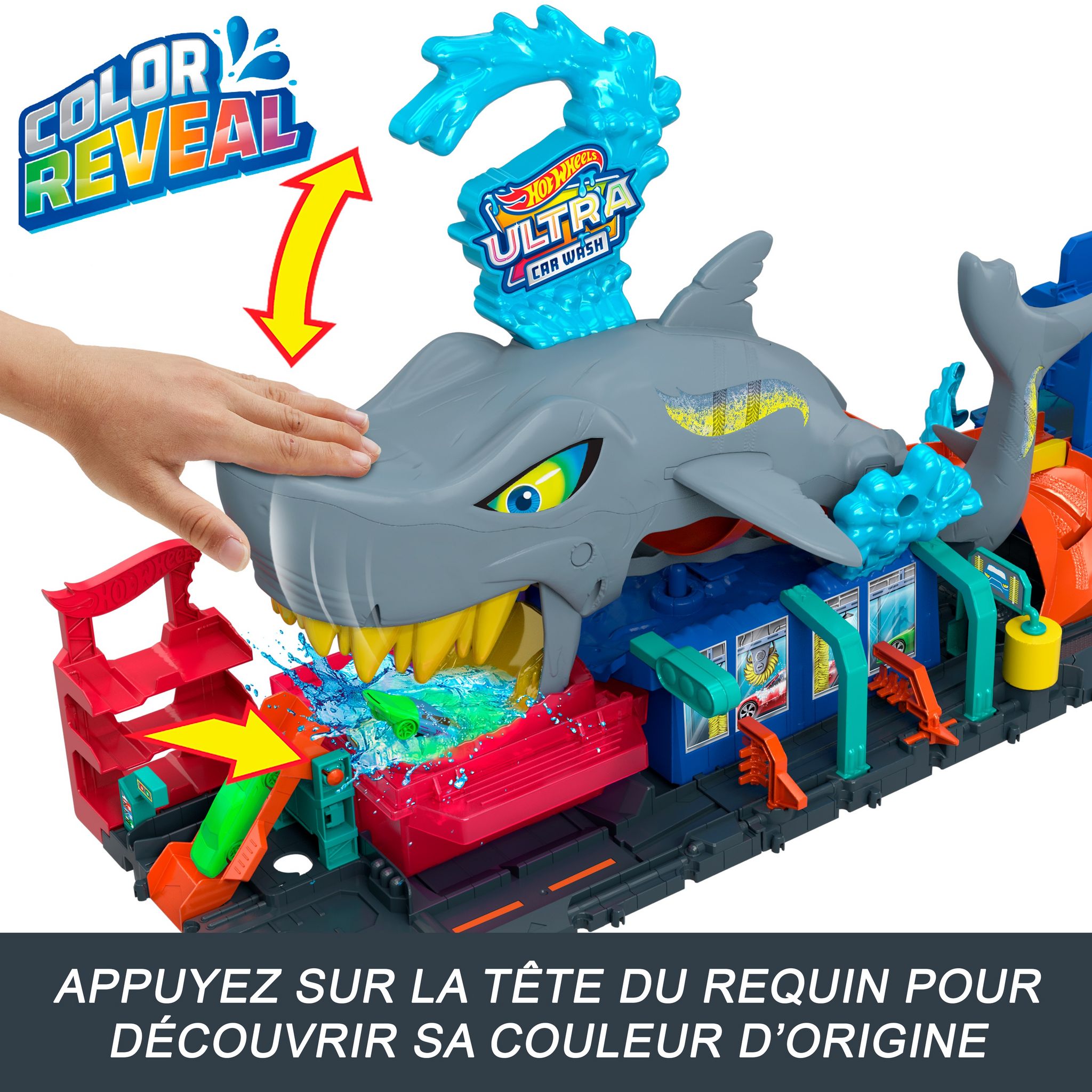 Voir la diapositive 8 : MATTEL Coffret Station de lavage Ultra requin