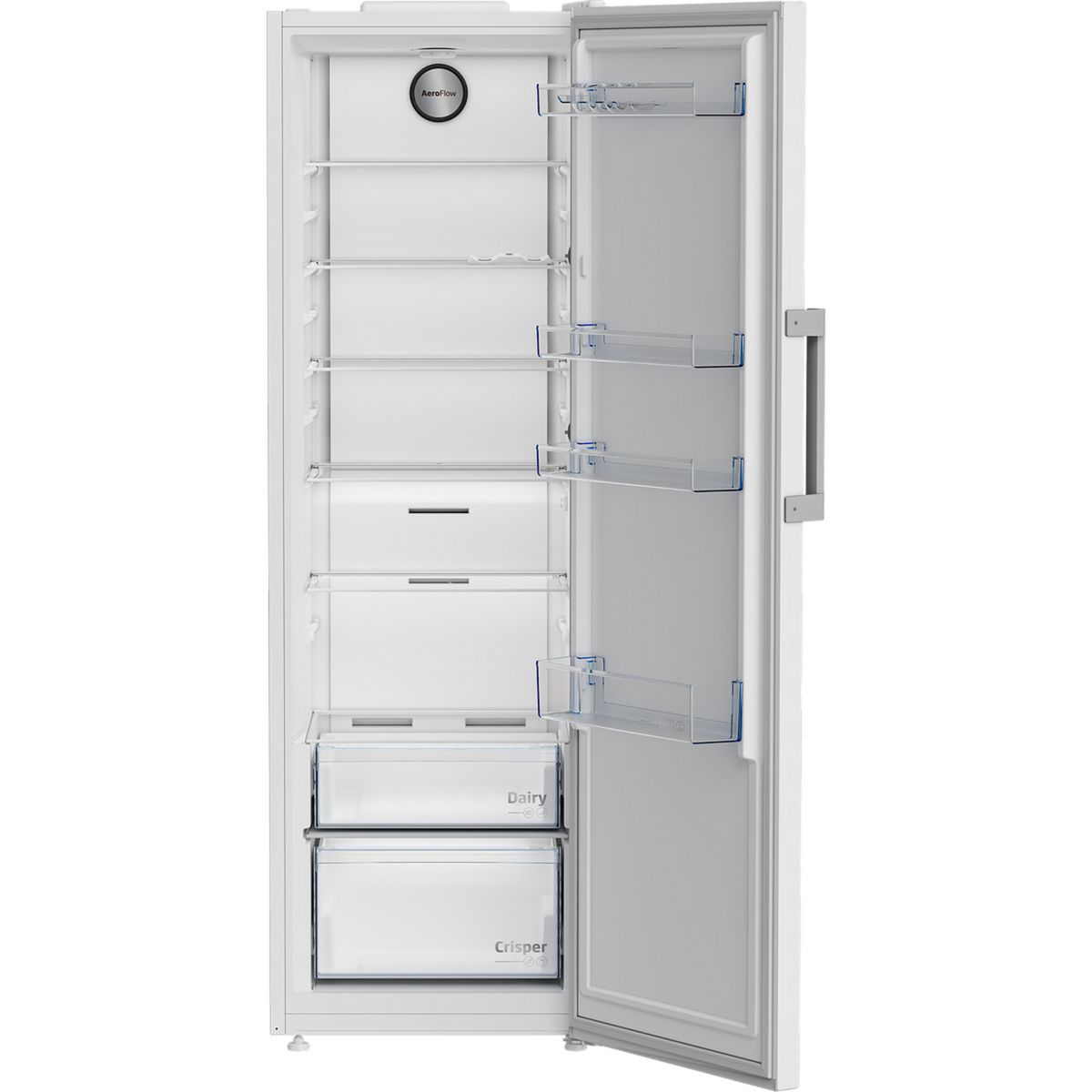 BEKO Réfrigérateur armoire B1RMLNE444W, 365 L, Froid ventilé, E