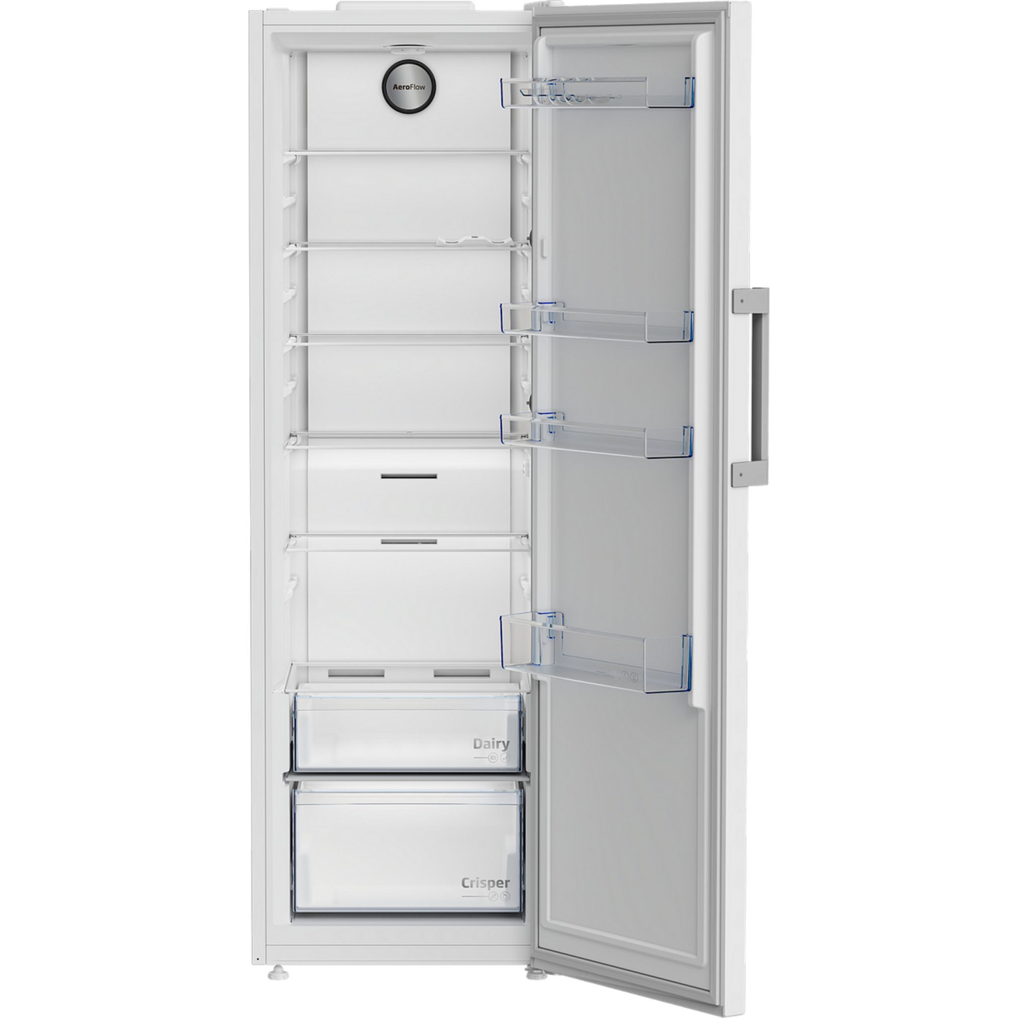 Voir la diapositive 8 : BEKO Réfrigérateur armoire B1RMLNE444W, 365 L, Froid ventilé, E
