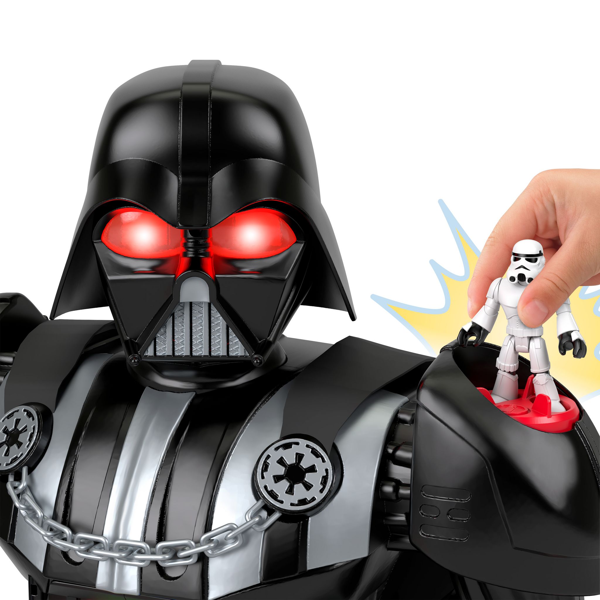Voir la diapositive 3 : MATTEL Robot Imaginext Dark Vador - Star Wars