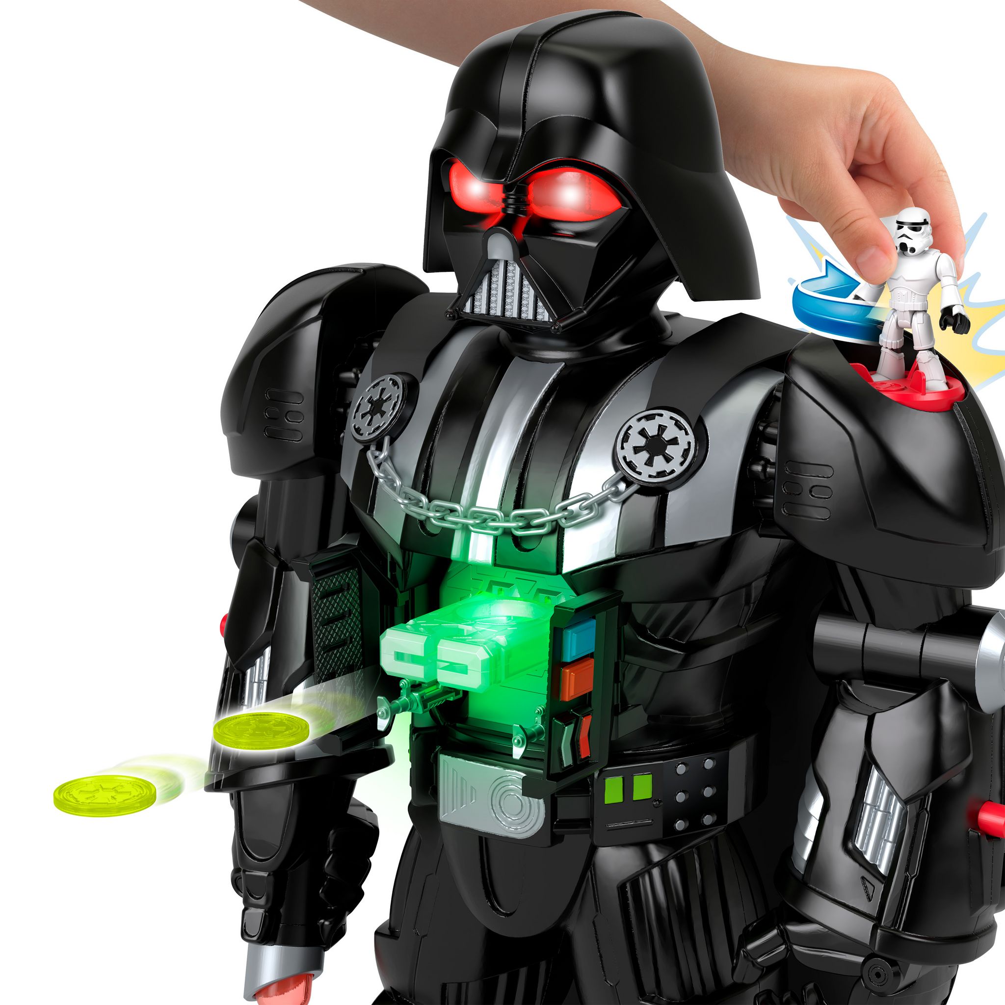 Voir la diapositive 4 : MATTEL Robot Imaginext Dark Vador - Star Wars