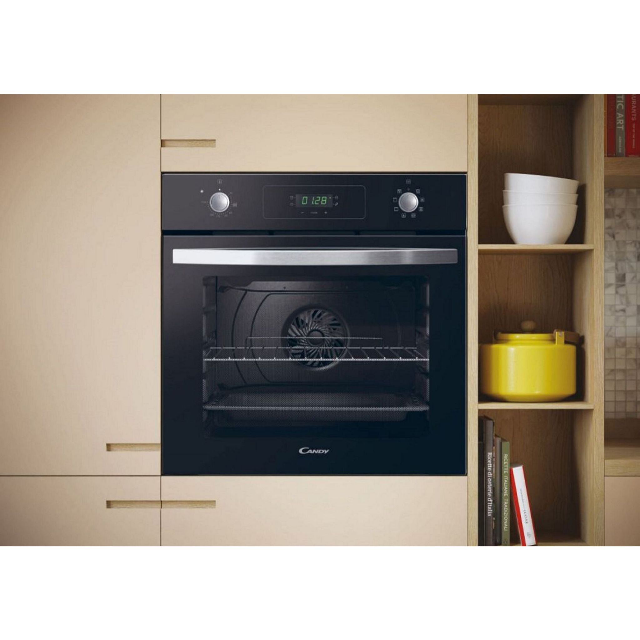 Voir la diapositive 2 : CANDY Four encastrable FIDCN605L, 65 L, Multifonction, Chaleur tournante, Nettoyante hydrolyse