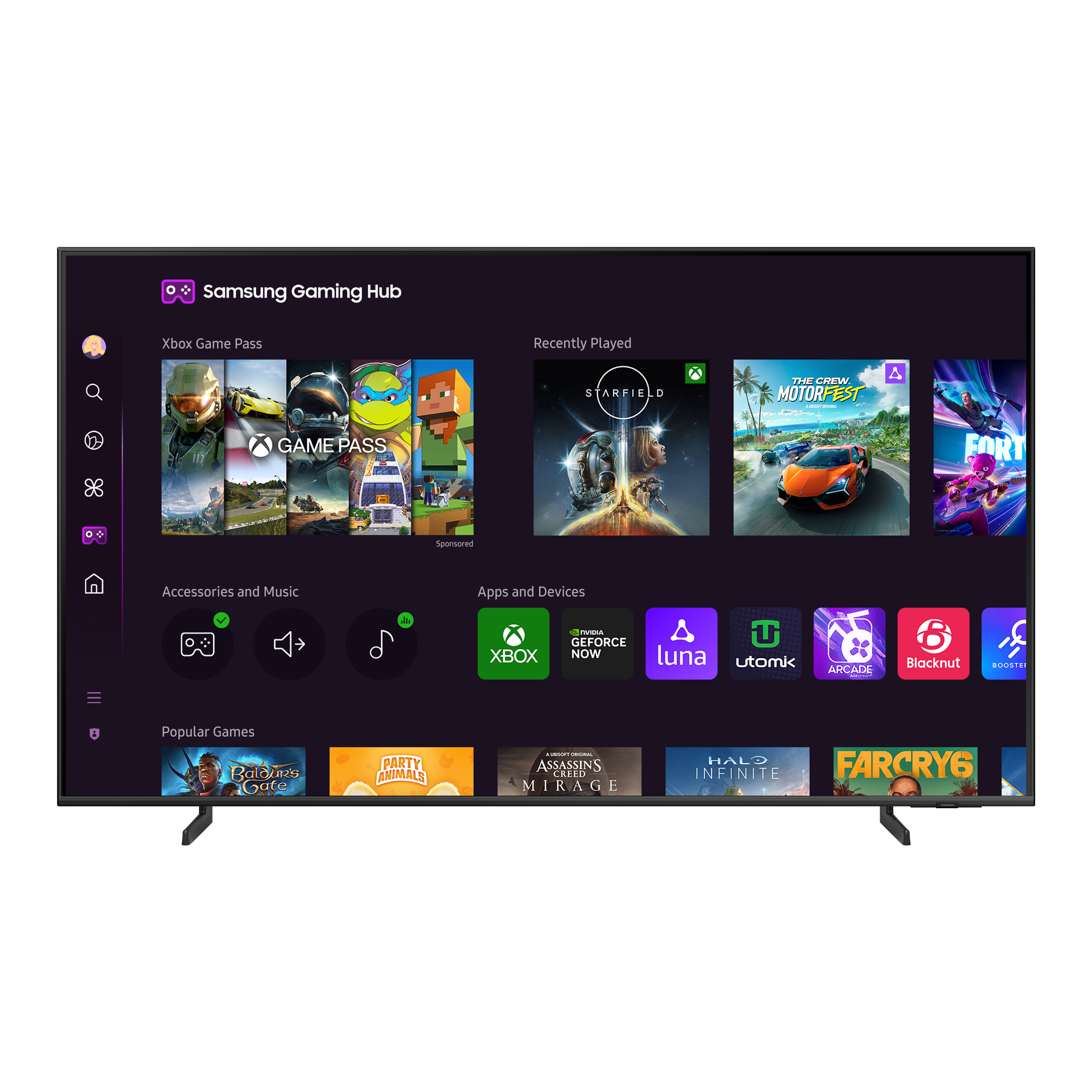Voir la diapositive 2 : SAMSUNG TV QLED TQ55Q60D 2024