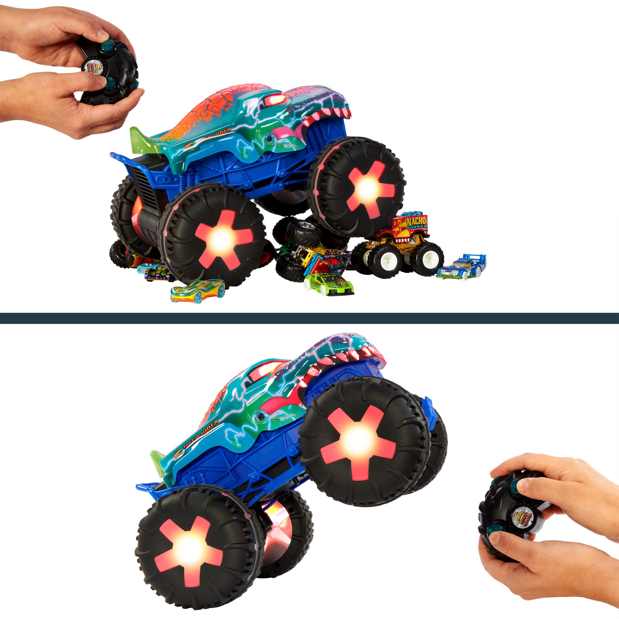Voir la diapositive 2 : MATTEL Voiture Radiocommandée Monster Trucks Mega Wrex échelle 1/15