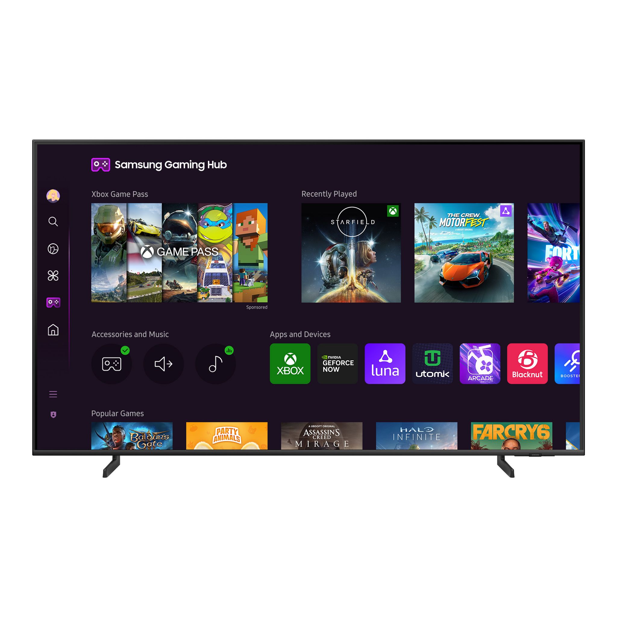Voir la diapositive 2 : SAMSUNG TV QLED TQ50Q60D 2024