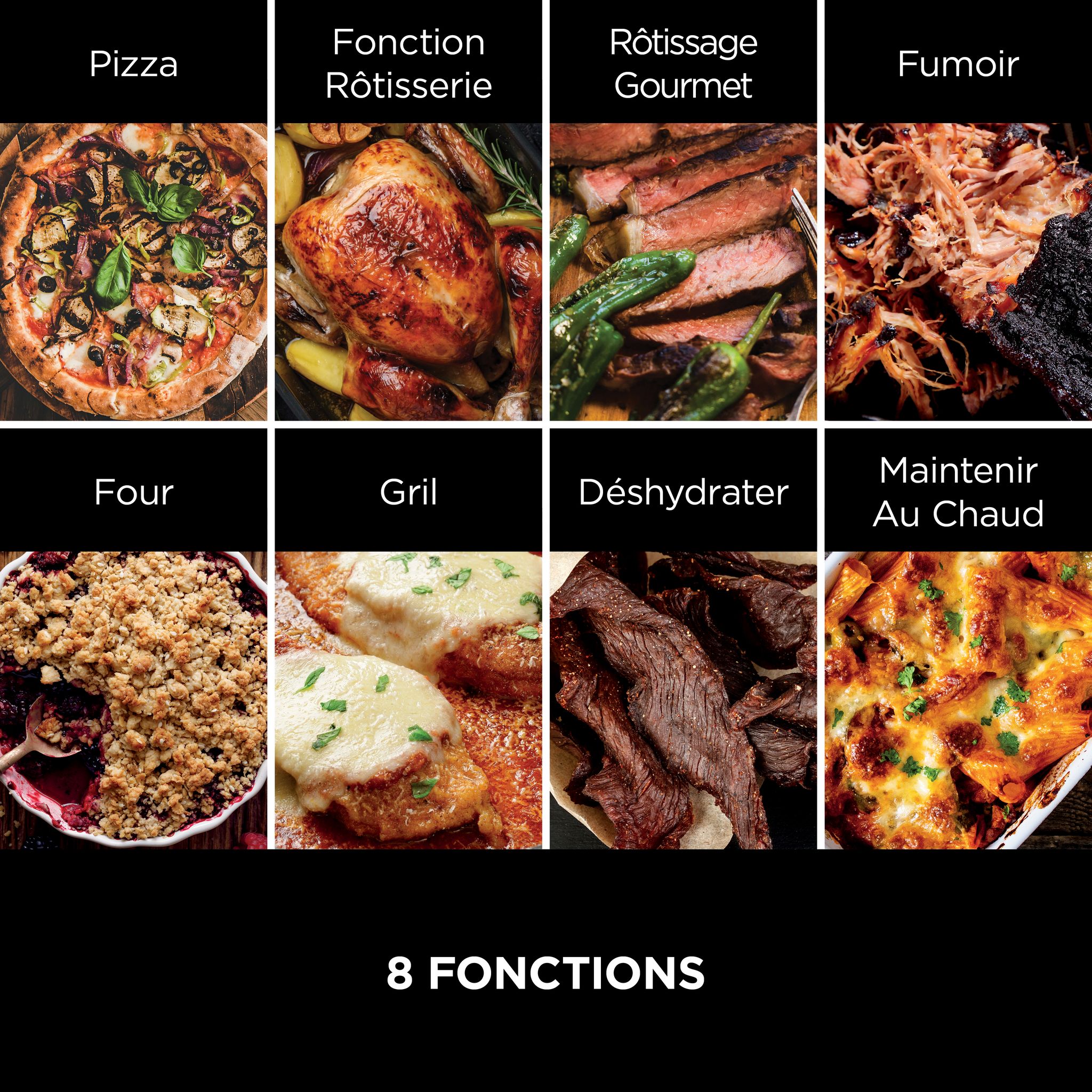 Voir la diapositive 13 : NINJA Four à pizza d'extérieur Woodfire OO101EU - Marron