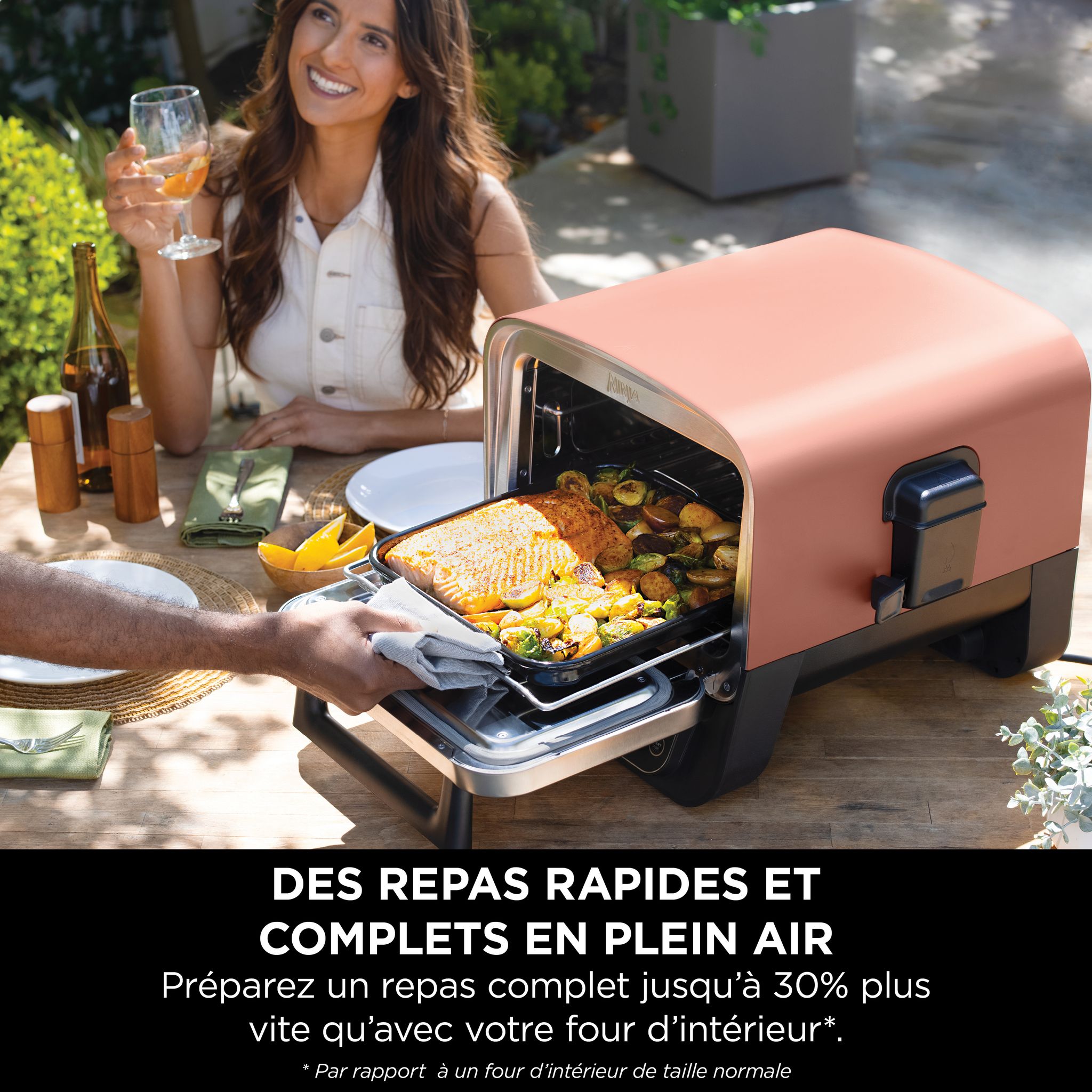 Voir la diapositive 16 : NINJA Four à pizza d'extérieur Woodfire OO101EU - Marron