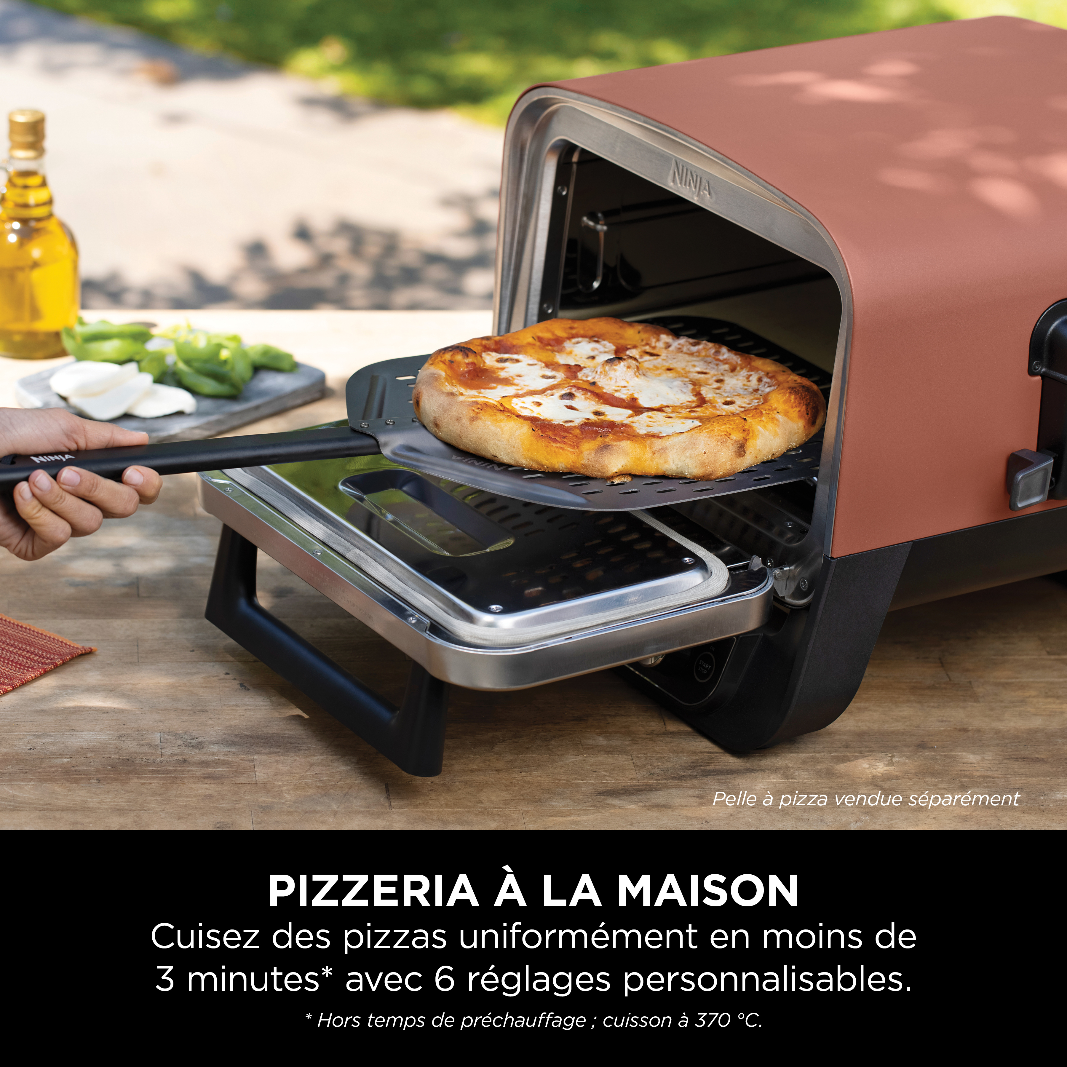 Voir la diapositive 6 : NINJA Four à pizza d'extérieur Woodfire OO101EU - Marron