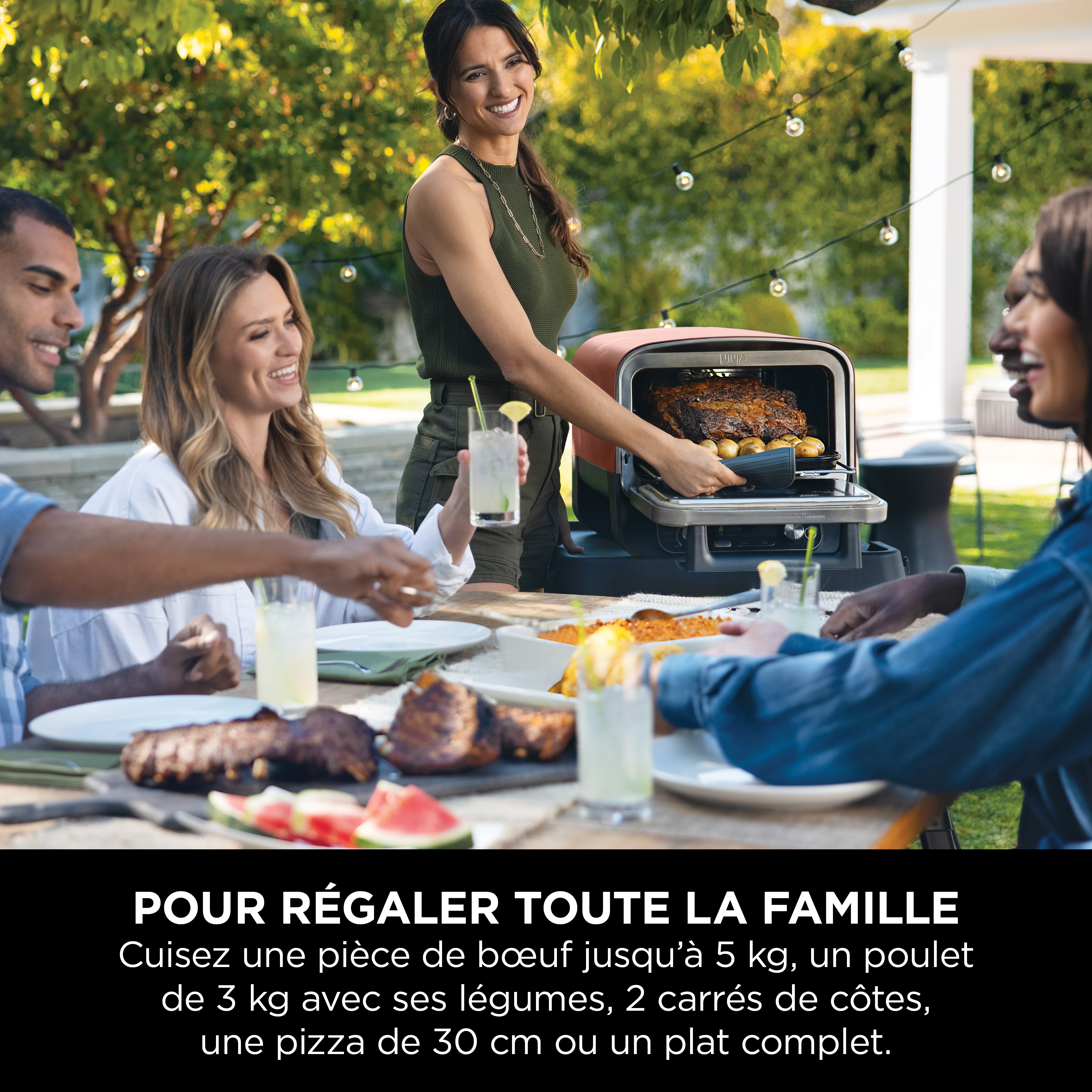 Voir la diapositive 9 : NINJA Four à pizza d'extérieur Woodfire OO101EU - Marron
