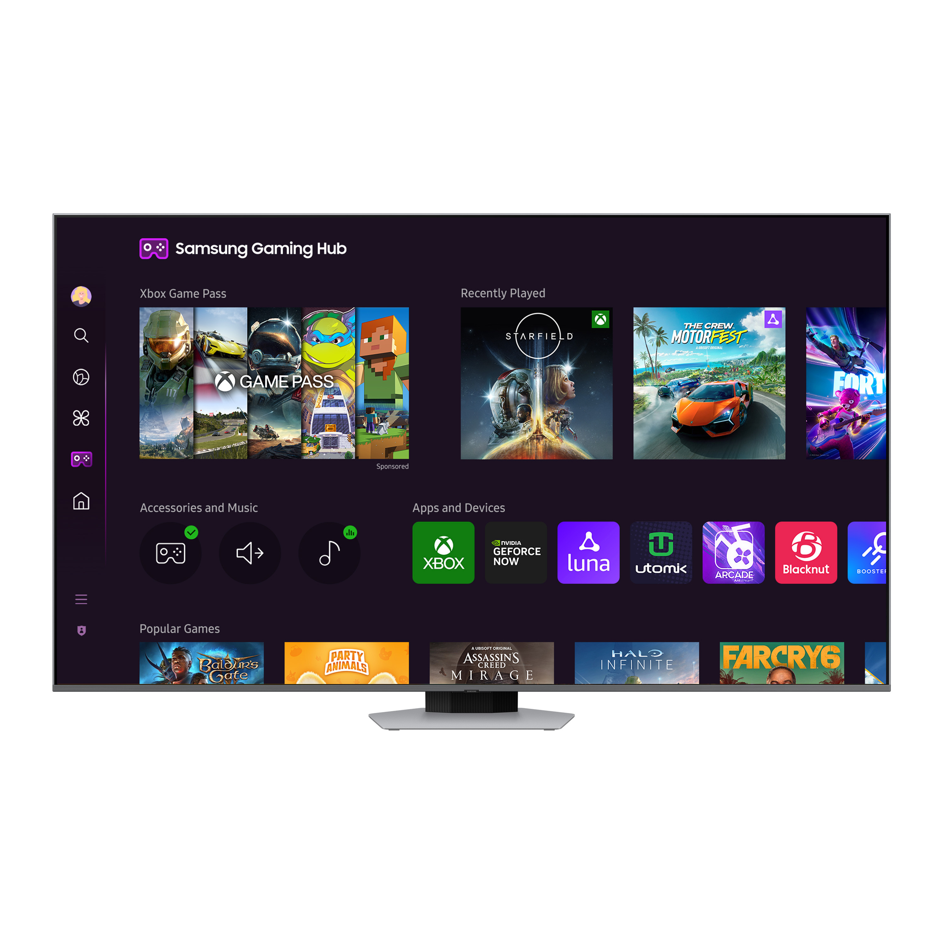 Voir la diapositive 2 : SAMSUNG TV QLED TQ75Q80D 2024