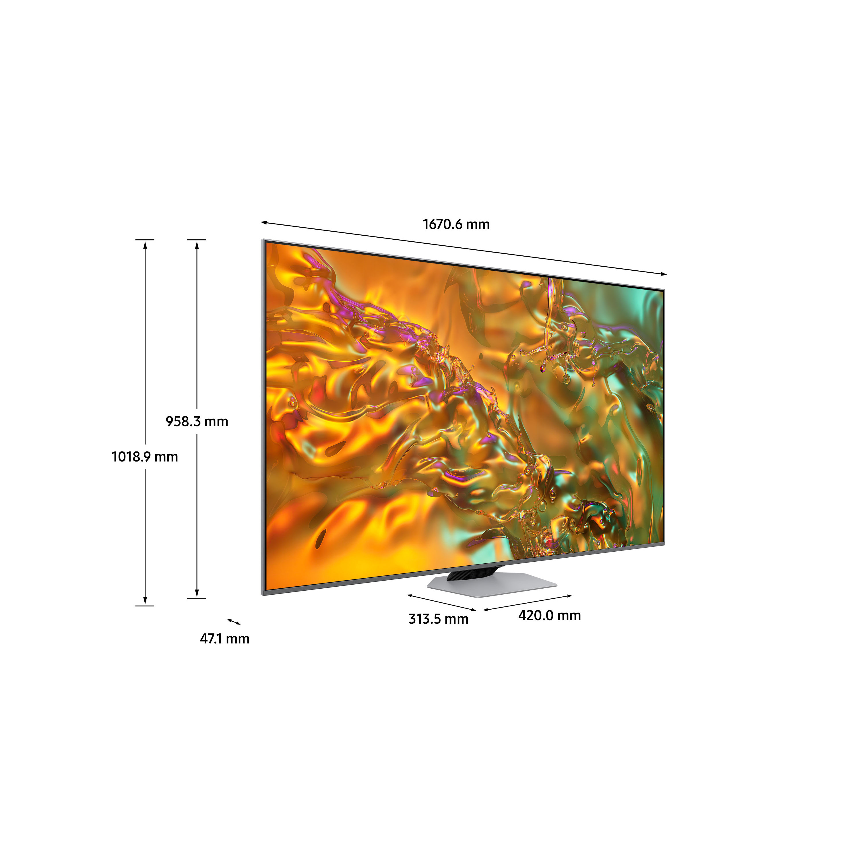 Voir la diapositive 6 : SAMSUNG TV QLED TQ75Q80D 2024