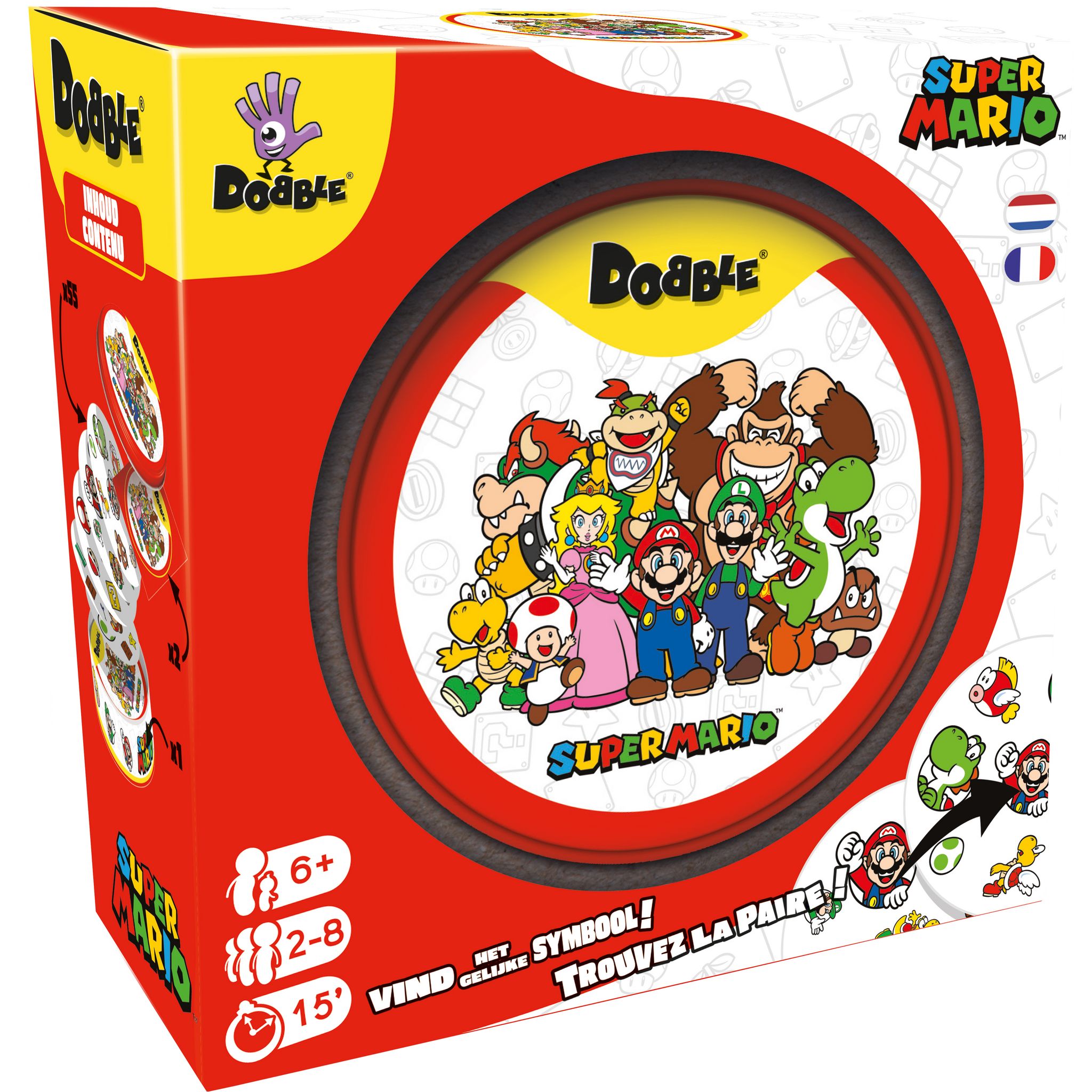 Voir la diapositive 2 : ASMODEE Jeu Dobble Super Mario
