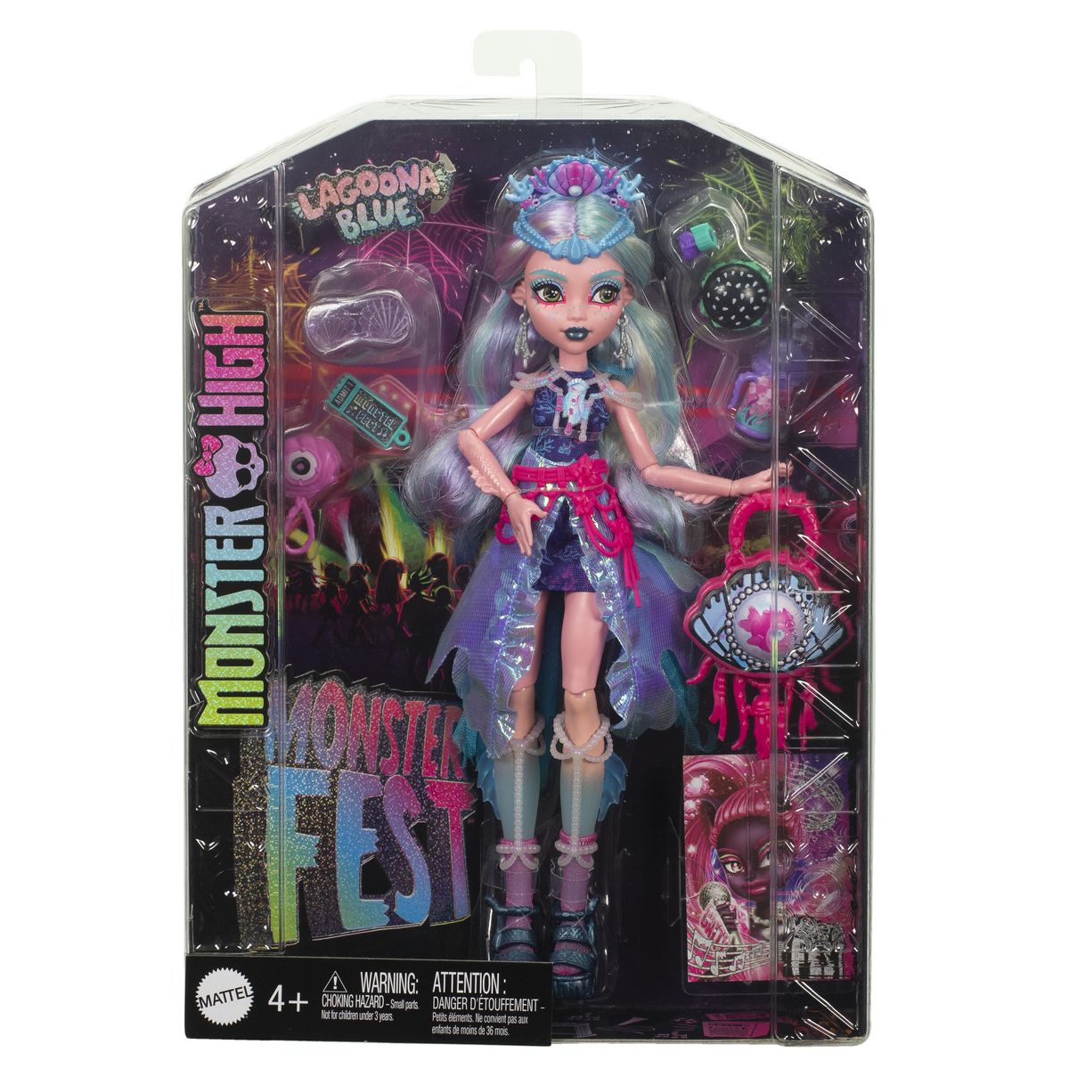 MATTEL Poupée Monster High Lagoona Blue Fest