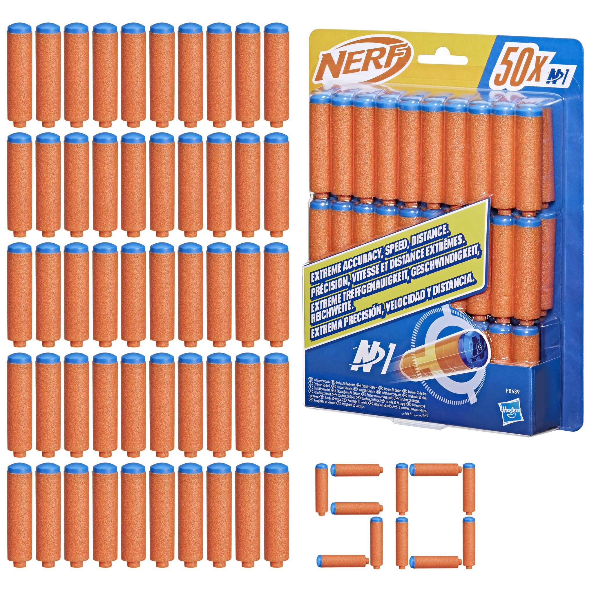 Voir la diapositive 2 : HASBRO Recharge de 50 fléchettes NERF