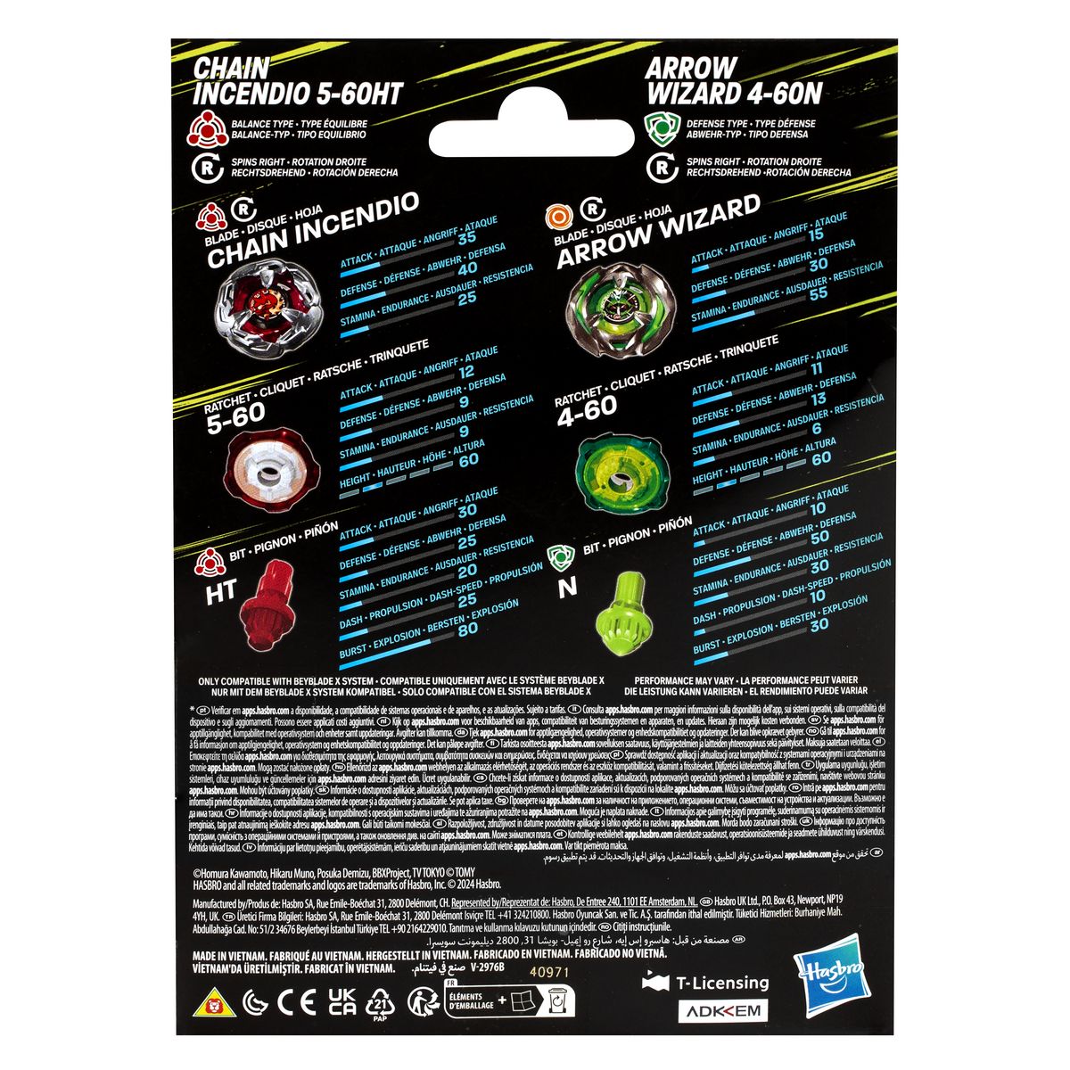 HASBRO Pack Dual Toupies Beyblade GEN 4