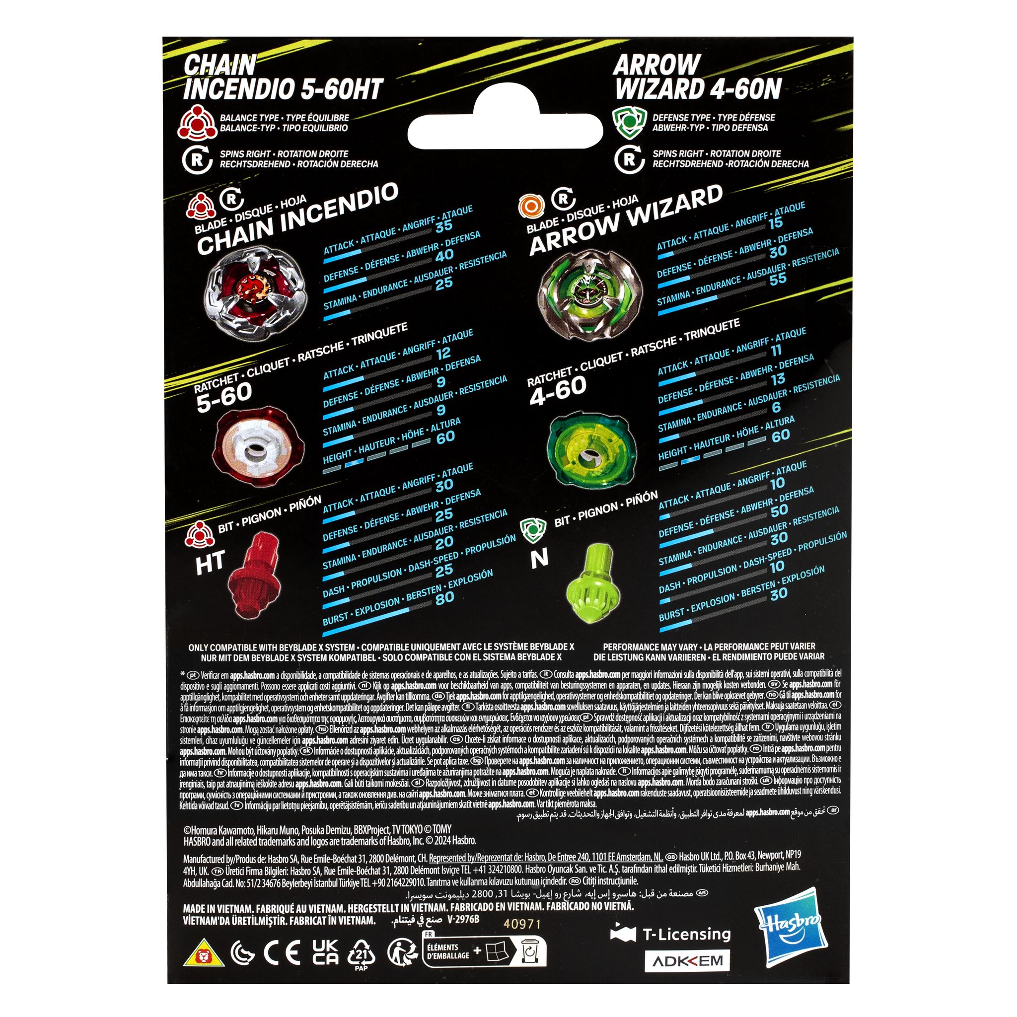 Voir la diapositive 3 : HASBRO Pack Dual Toupies Beyblade GEN 4