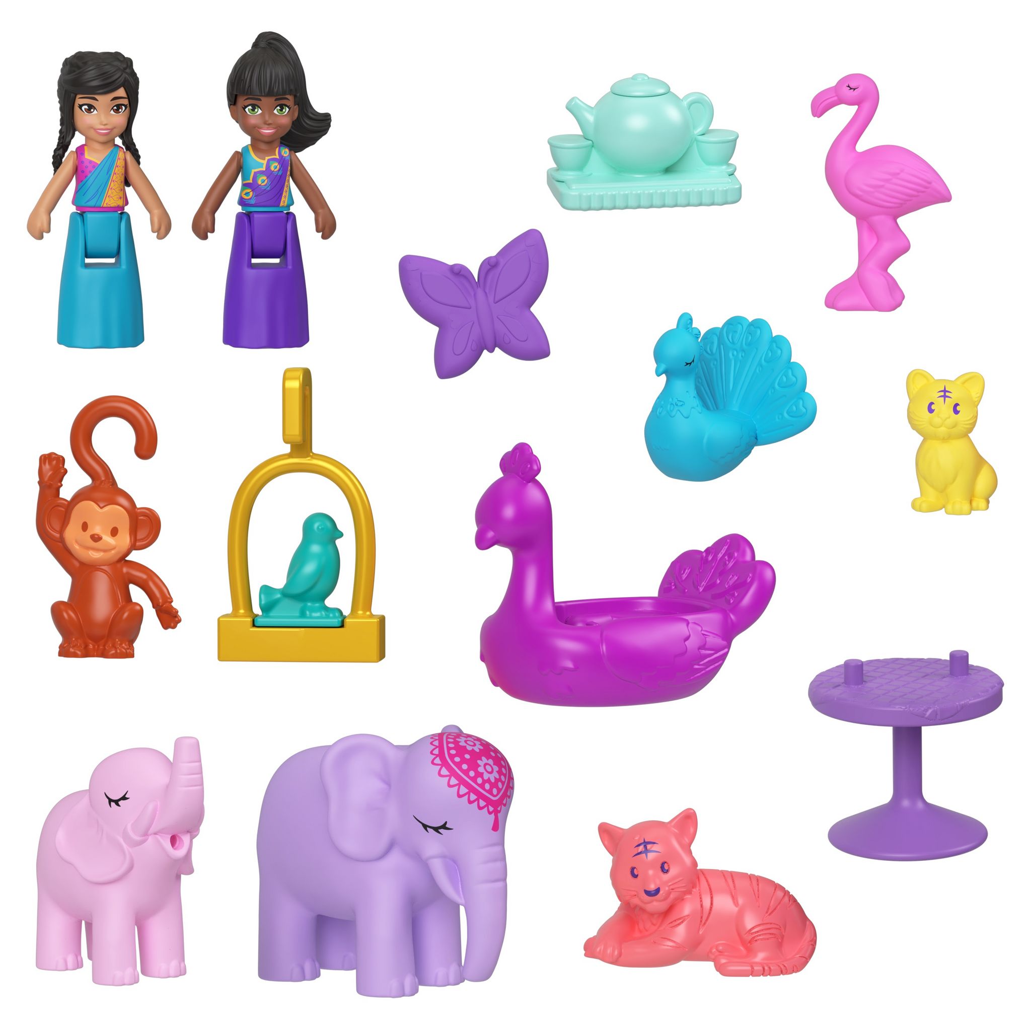 Voir la diapositive 3 : MATTEL Coffret Jardin du Paon Polly Pocket