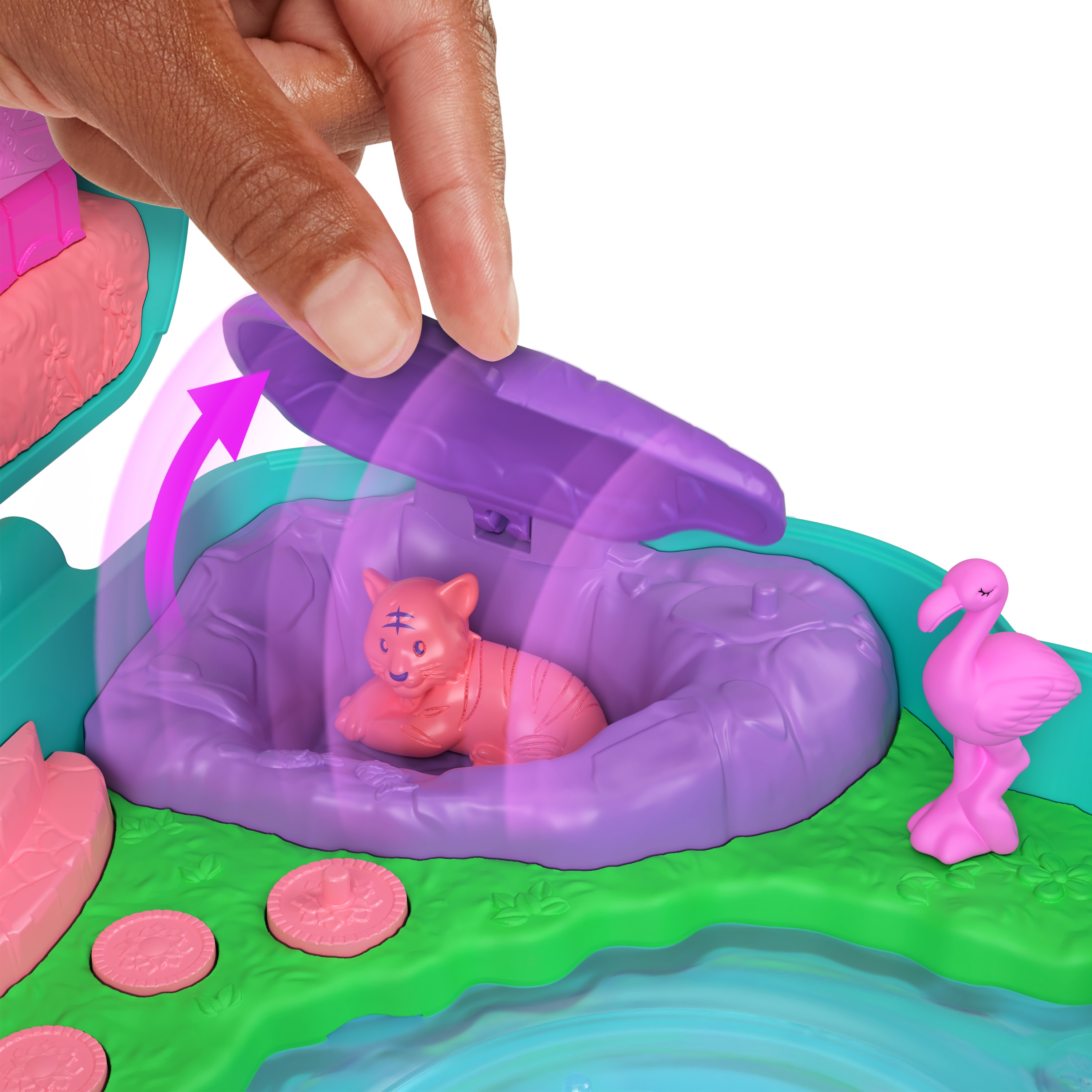 Voir la diapositive 5 : MATTEL Coffret Jardin du Paon Polly Pocket