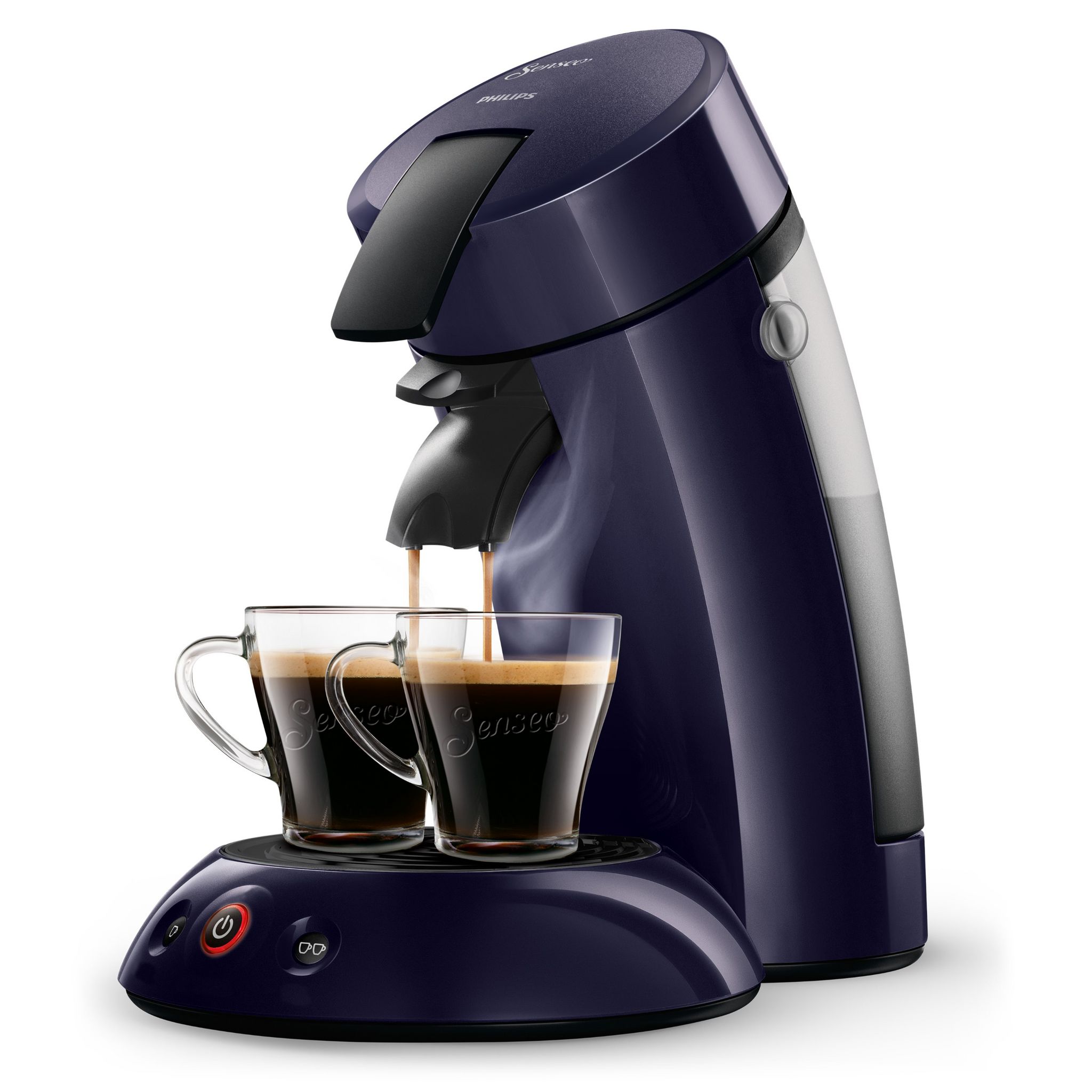 Voir la diapositive 1 : PHILIPS Machine à café à dosettes Senseo HD7806/72 - Bleu nuit
