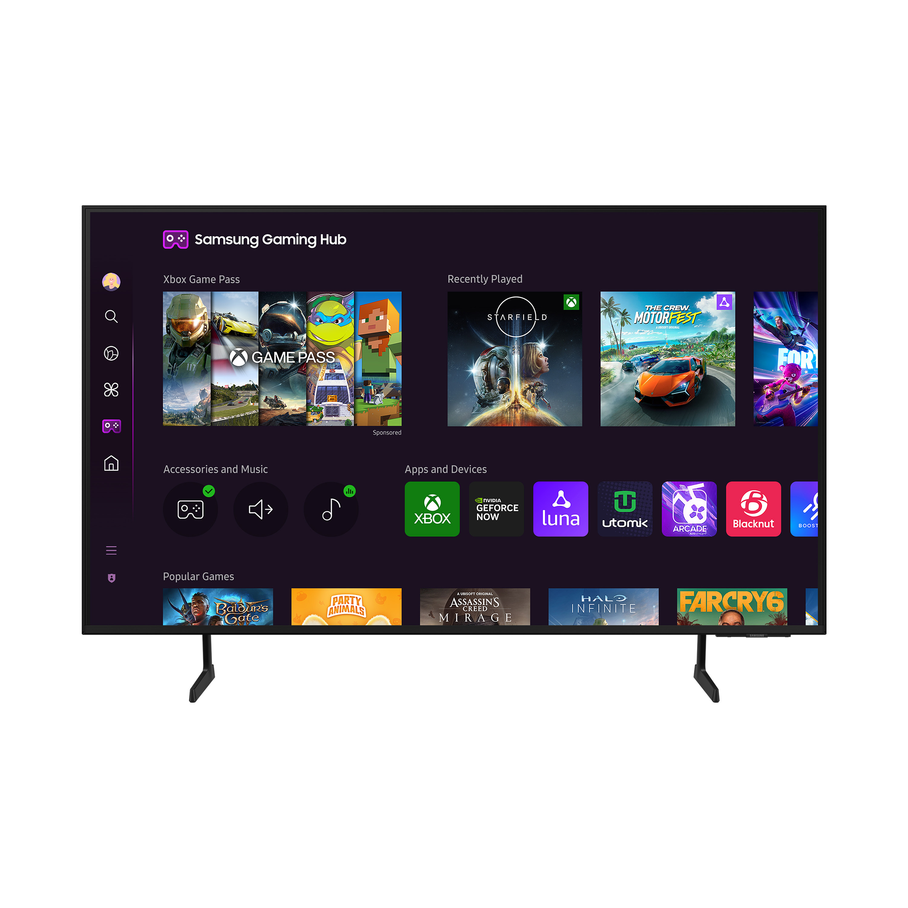 Voir la diapositive 2 : SAMSUNG TU85DU7105 2024 TV LED Ultra HD 4K 214 cm Smart TV