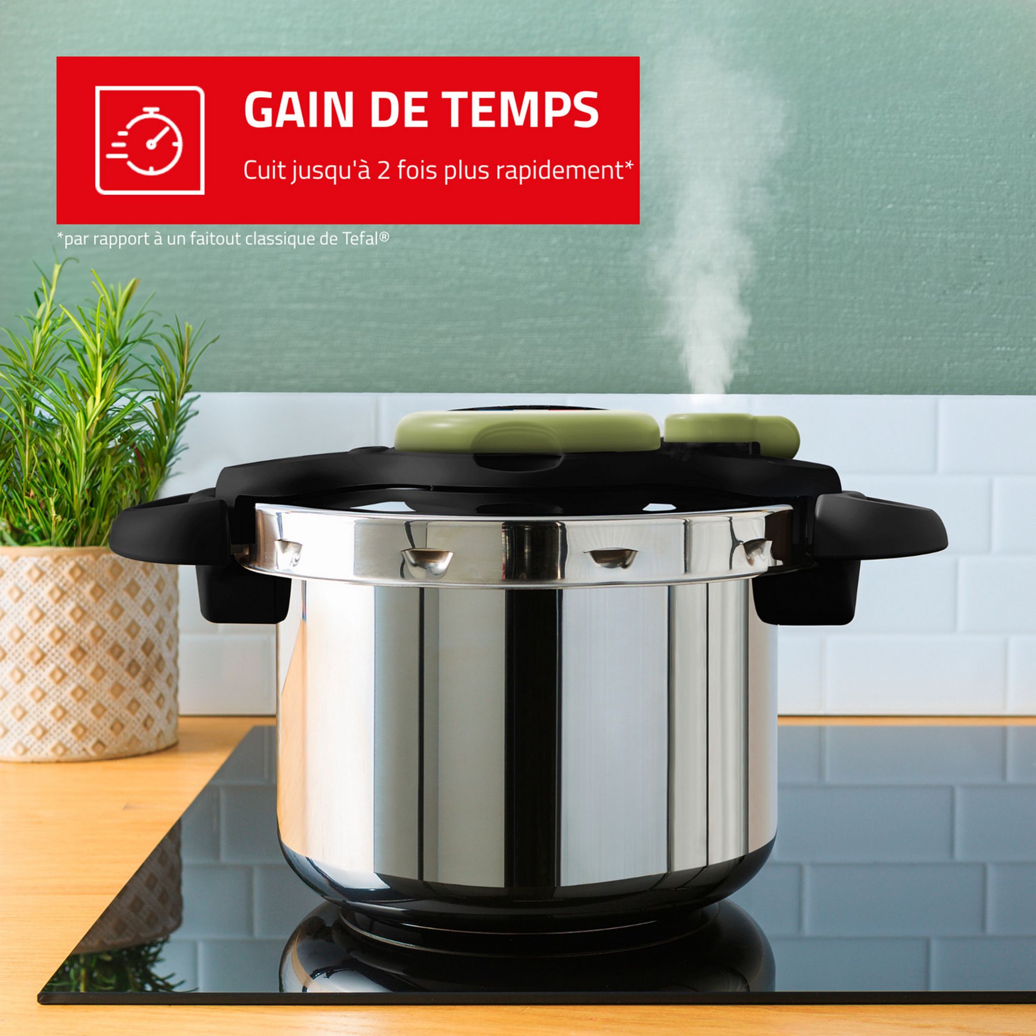 Voir la diapositive 3 : SEB Autocuiseur 7,5 litres 4 saisons CLIPSO MINUTE COLLECTION