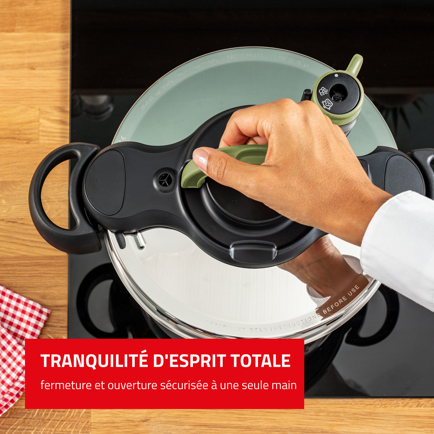 Voir la diapositive 5 : SEB Autocuiseur 7,5 litres 4 saisons CLIPSO MINUTE COLLECTION