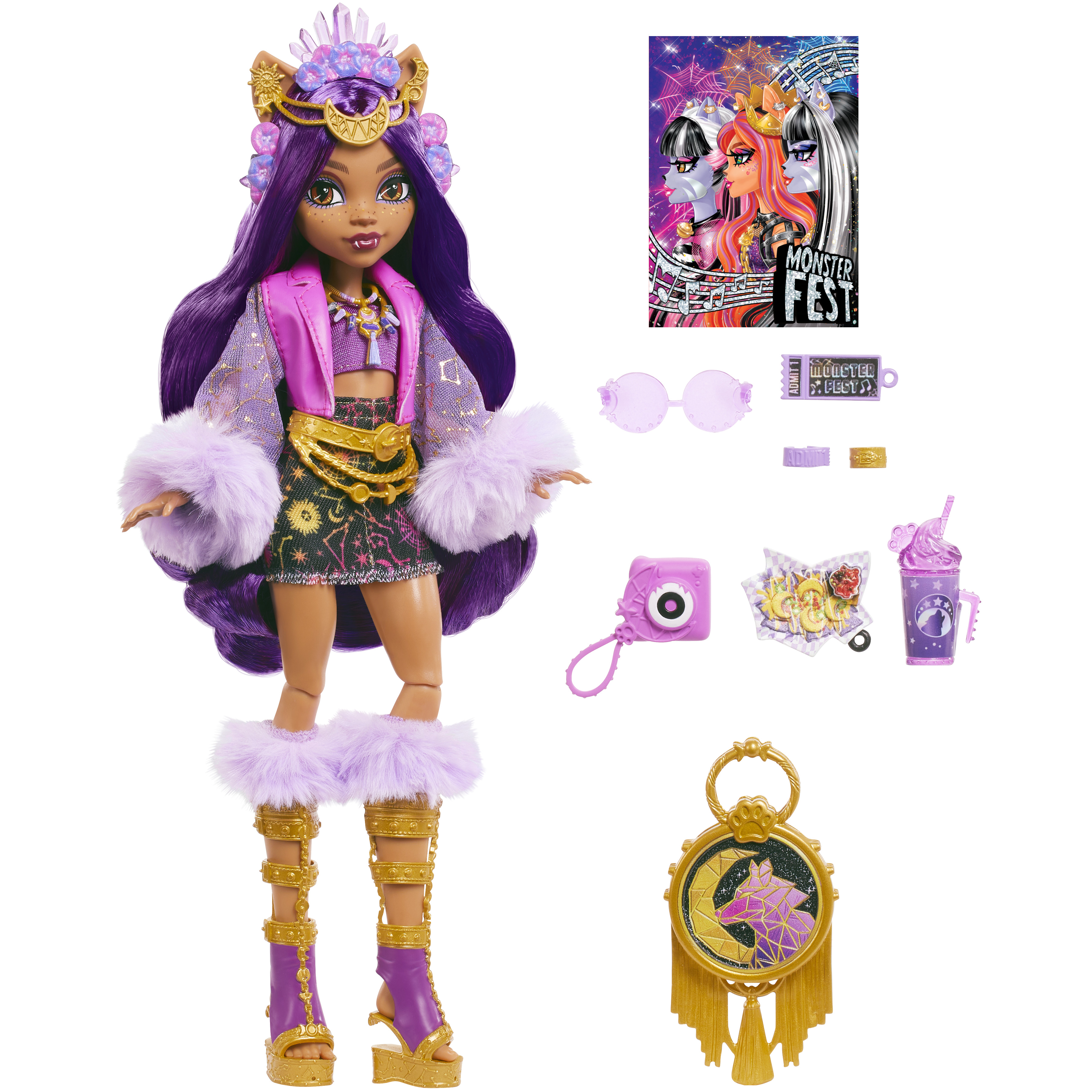 Voir la diapositive 2 : MATTEL Poupée Monster High Clauwdeen Wolf