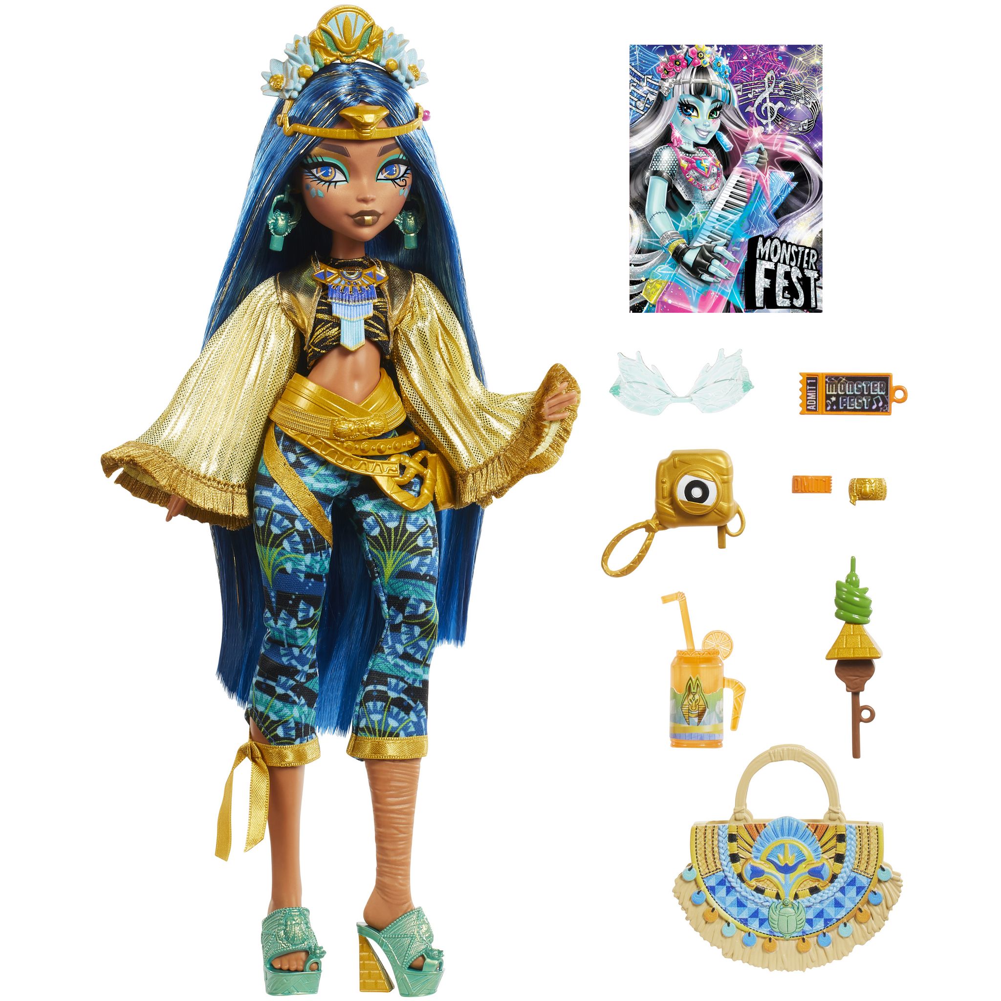 Voir la diapositive 2 : MATTEL Poupée Monster High Fest Cléo de Nile