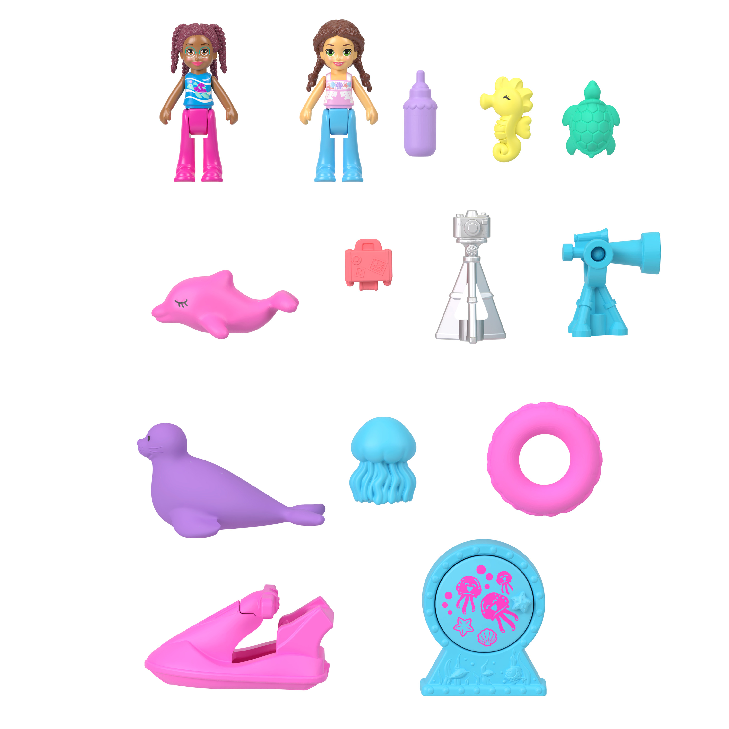 Voir la diapositive 3 : MATTEL Coffret Sauvetage du Dauphin Polly Pocket