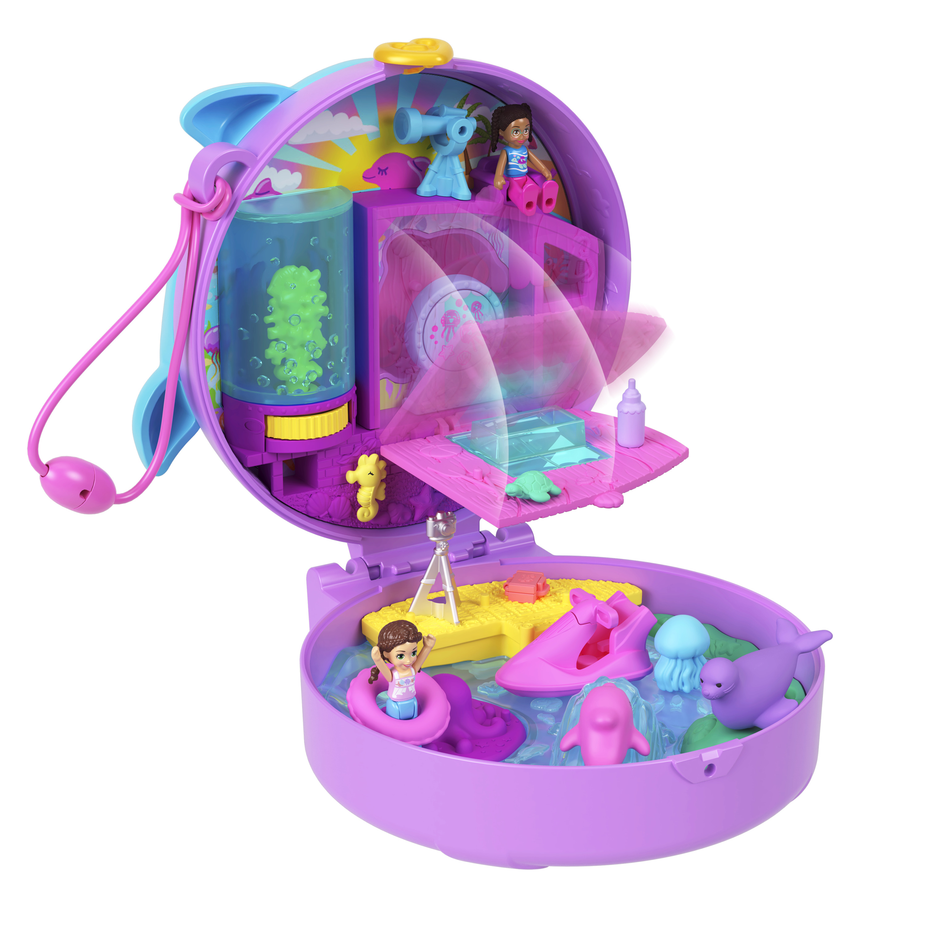 Voir la diapositive 4 : MATTEL Coffret Sauvetage du Dauphin Polly Pocket