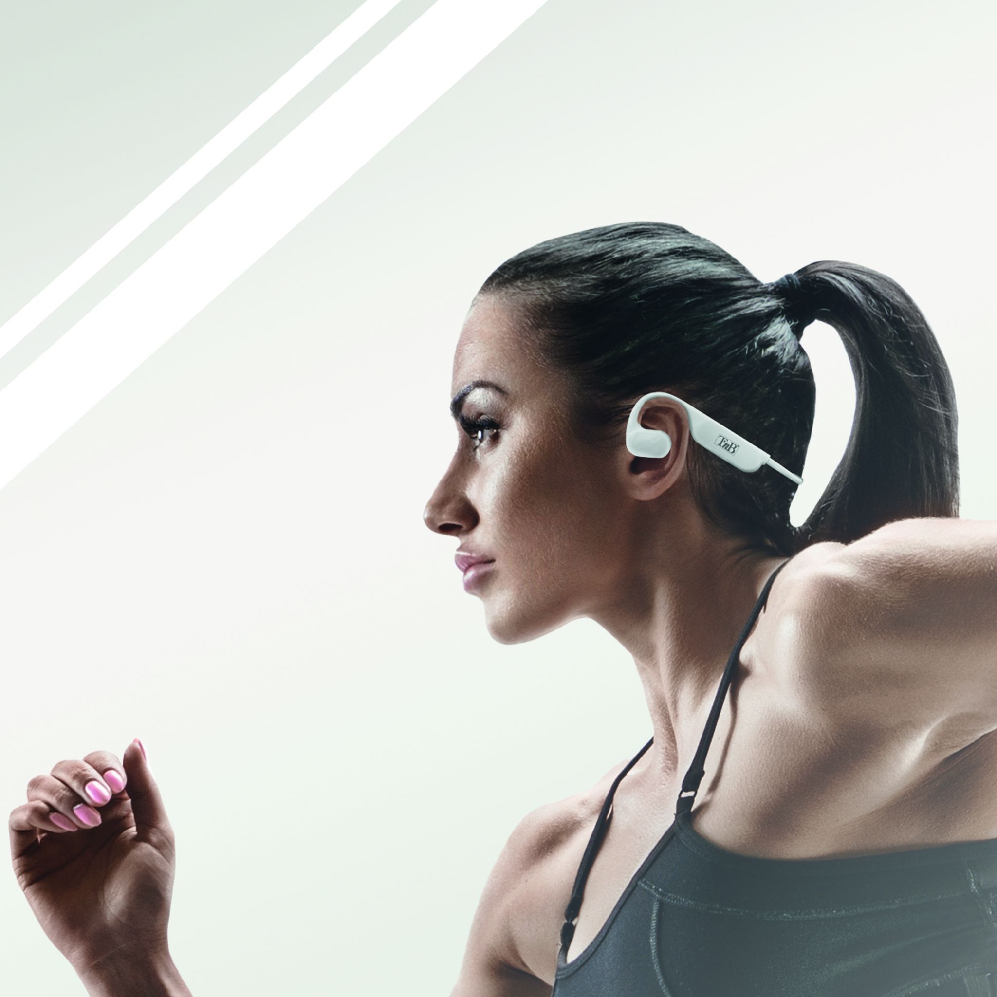 Voir la diapositive 5 : TNB Écouteurs sport ENERGY AIR - Blanc Gris