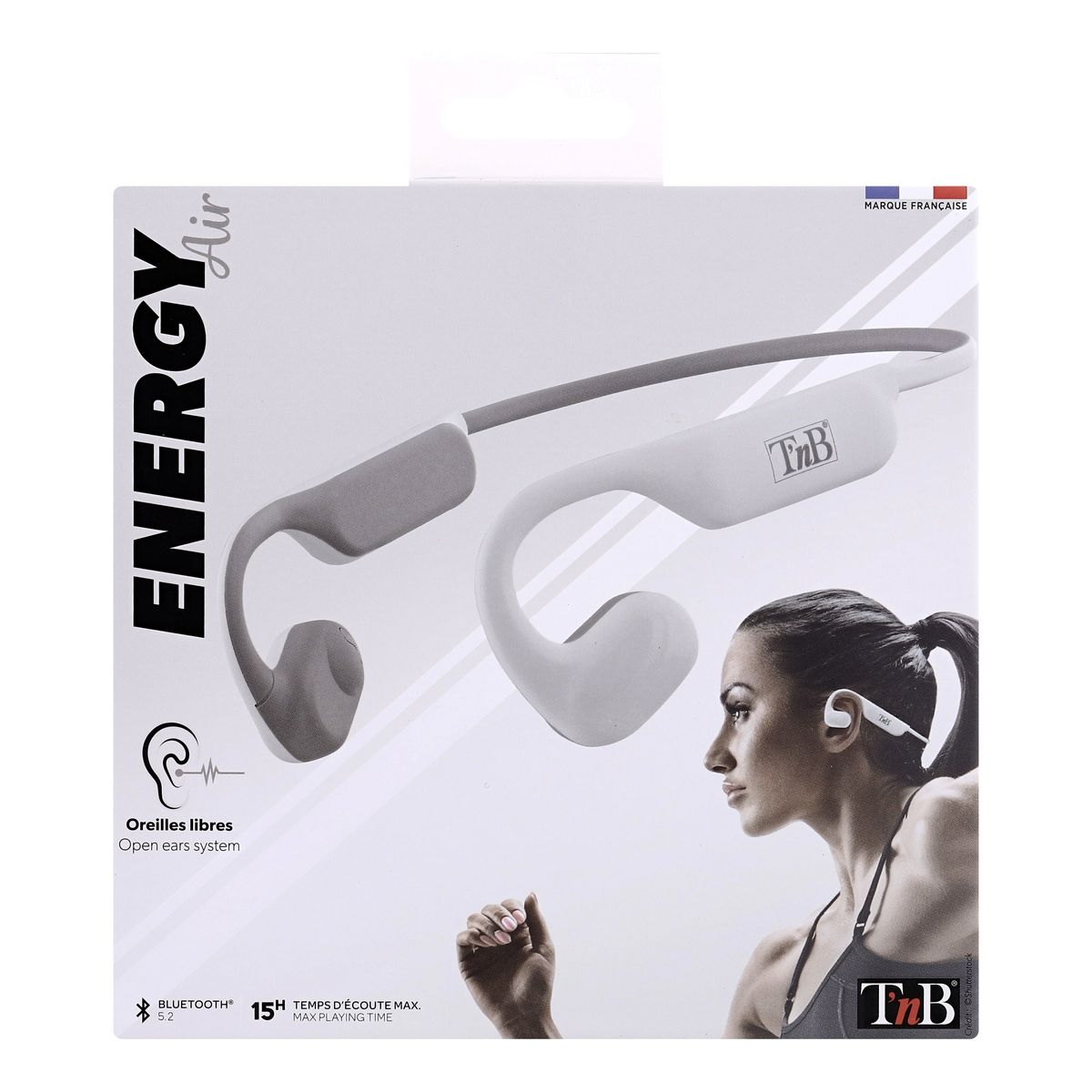 TNB Écouteurs sport ENERGY AIR - Blanc Gris