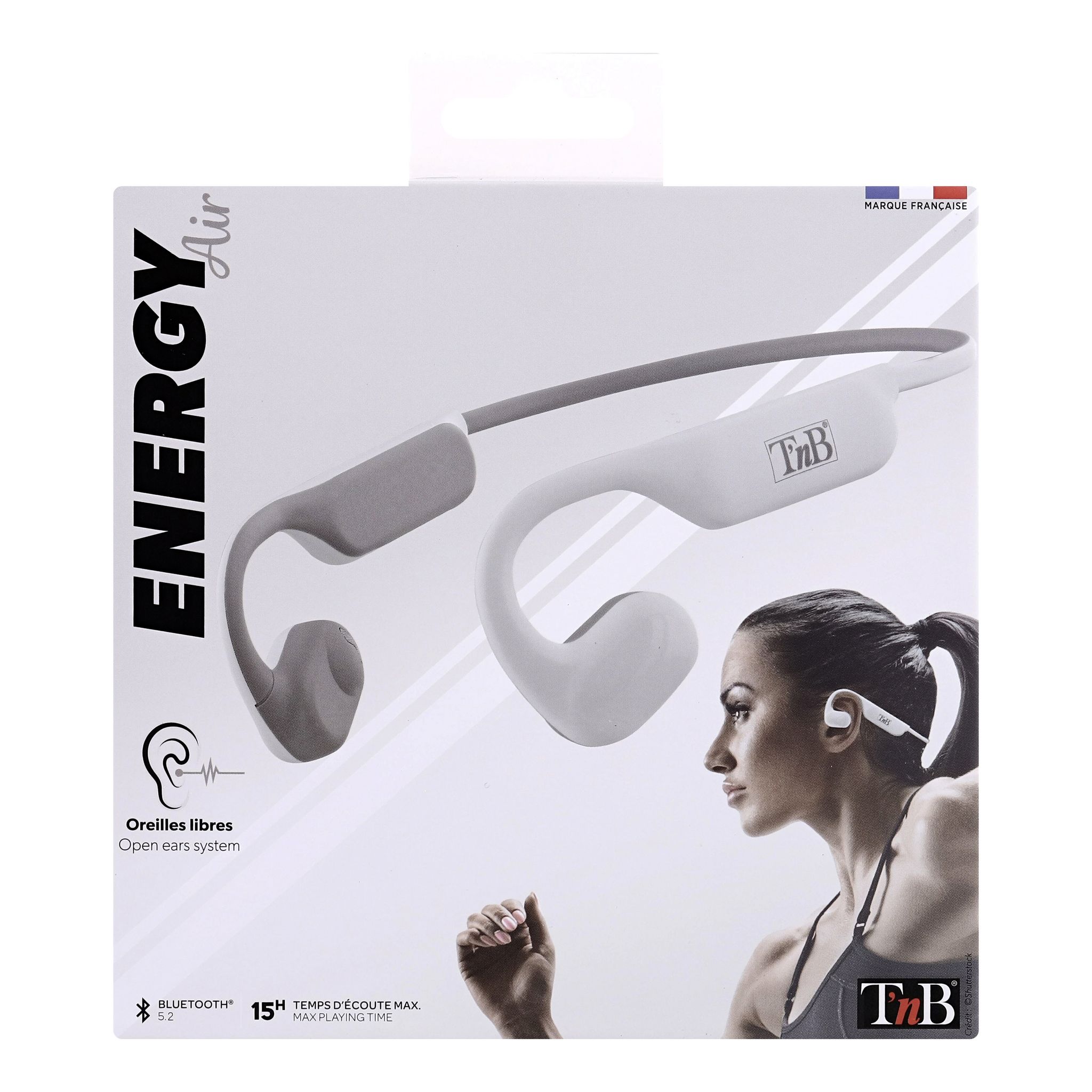 Voir la diapositive 7 : TNB Écouteurs sport ENERGY AIR - Blanc Gris