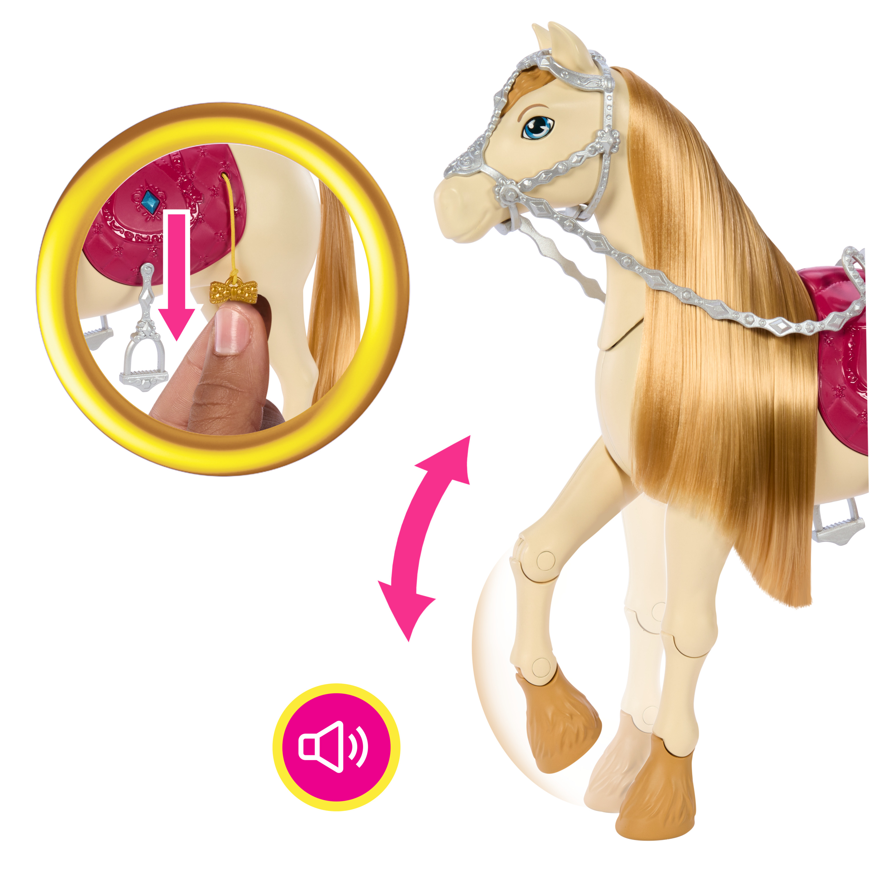 Voir la diapositive 3 : MATTEL Cheval à fonction Barbie Dance ans Show