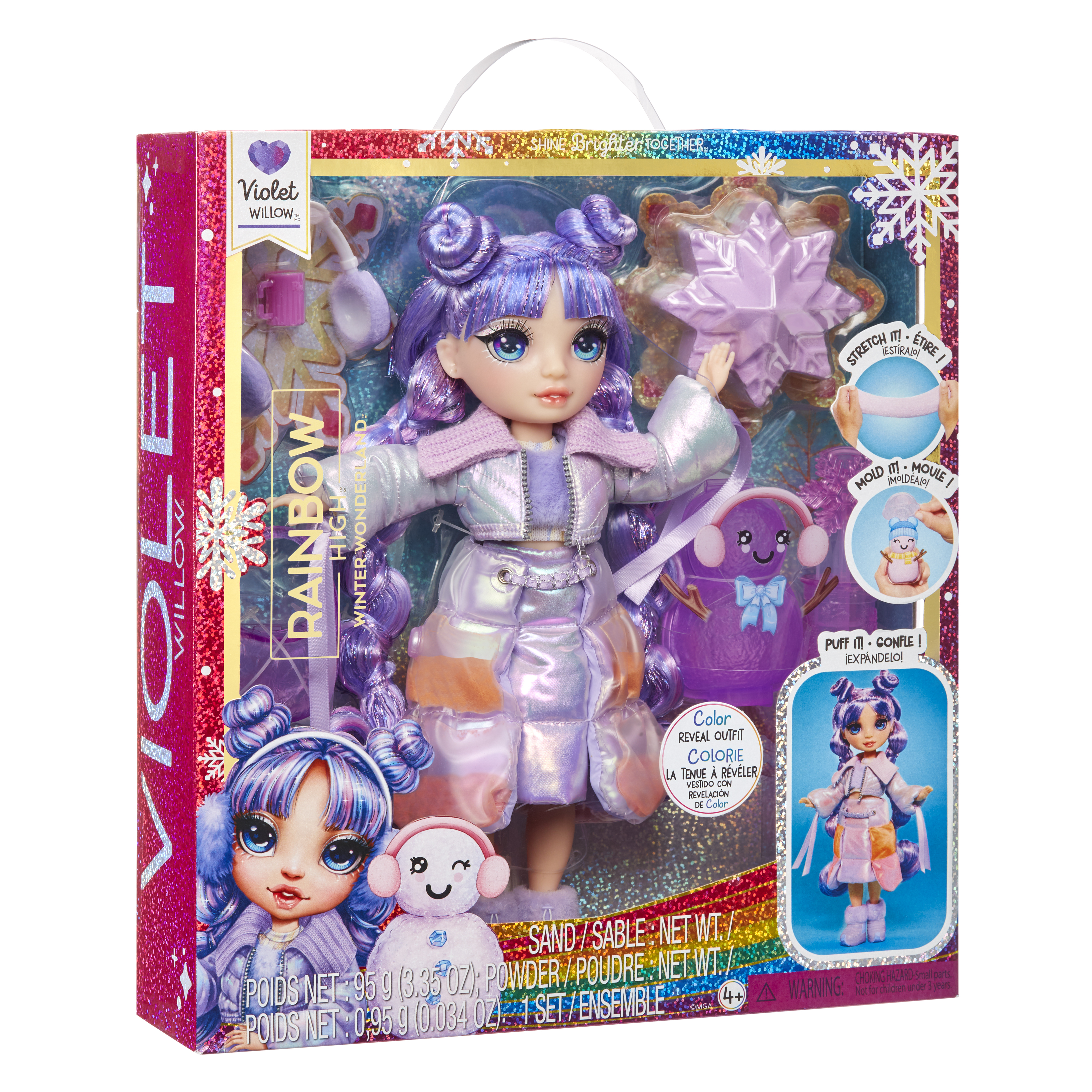 Voir la diapositive 2 : MGA Poupée Rainbow High Winter Wonderland 27cm Violet