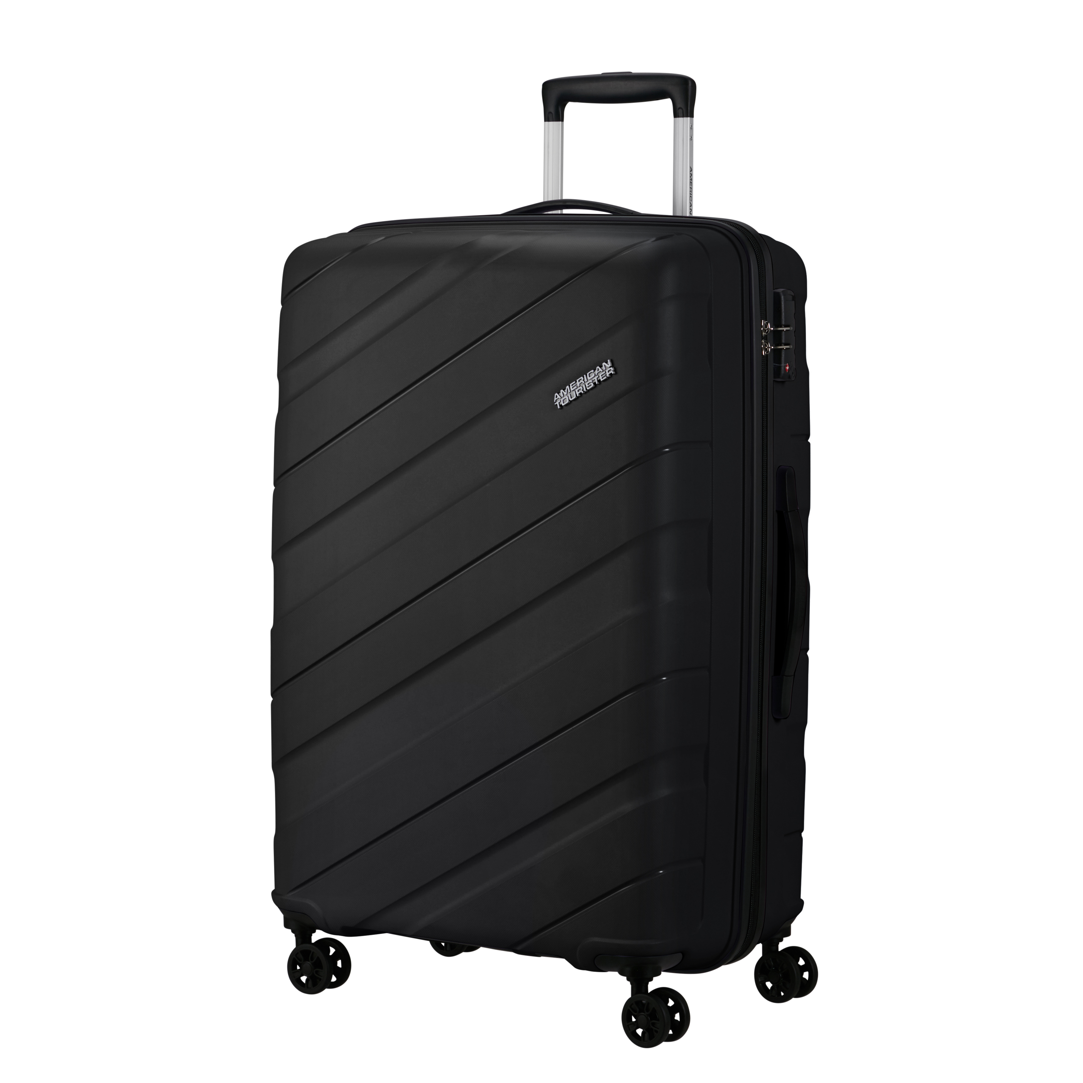 Voir la diapositive 2 : AMERICAN TOURISTER Grande valise rigide 77 cm 8 roues JET DRIVE - noir
