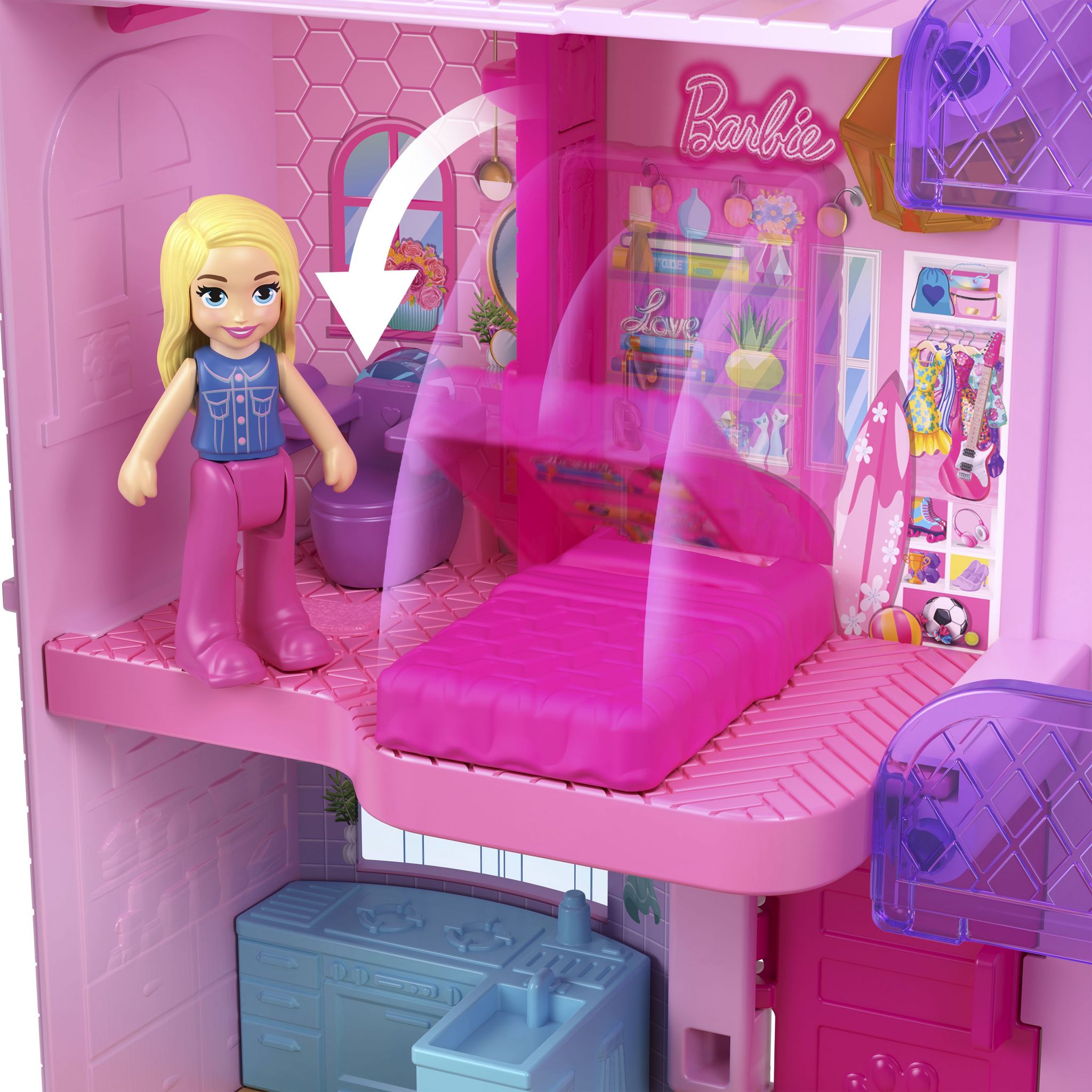 Voir la diapositive 17 : MATTEL Coffret maison de rêve de Polly Pocket