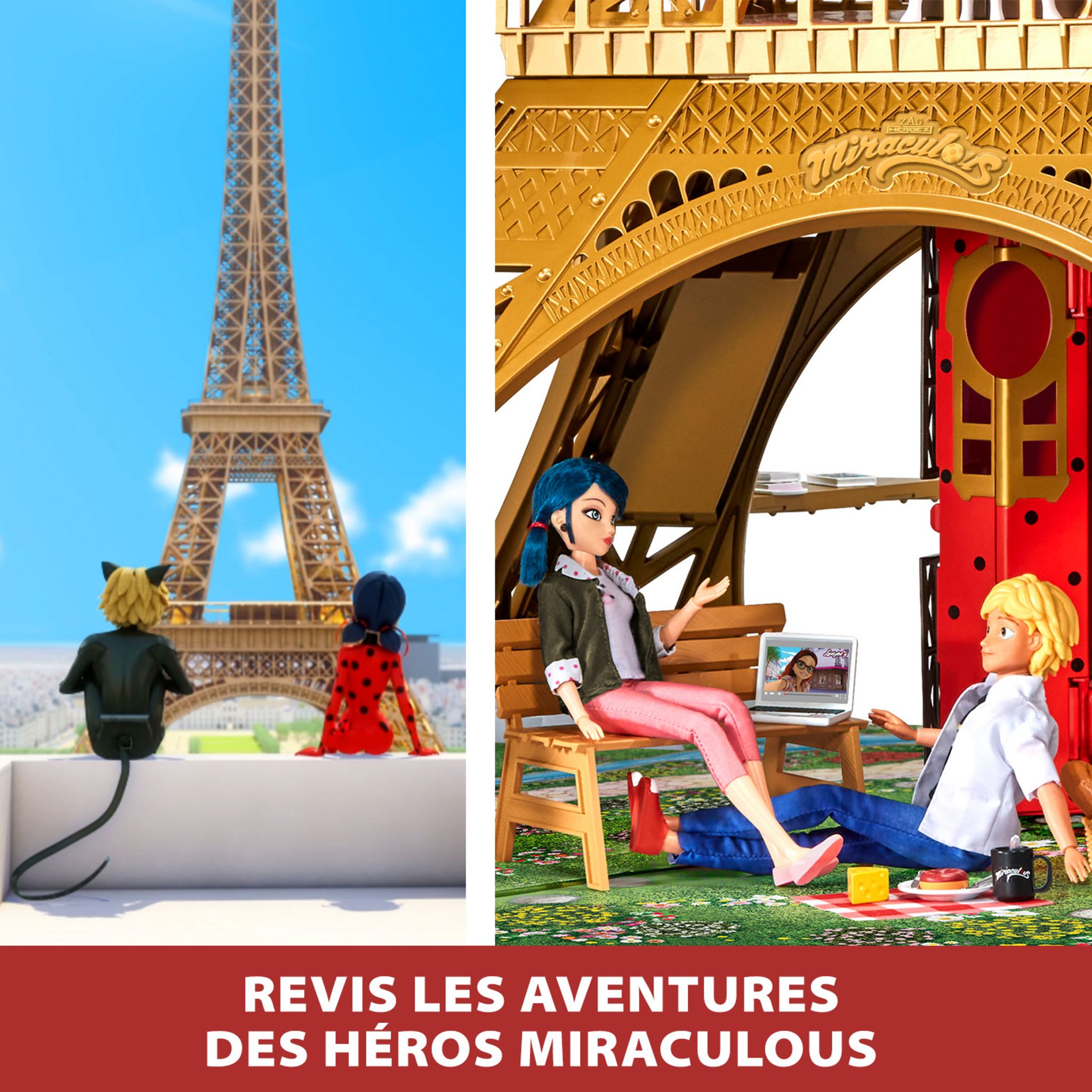 Voir la diapositive 5 : BANDAI Coffret Miraculous PARIS Deluxe