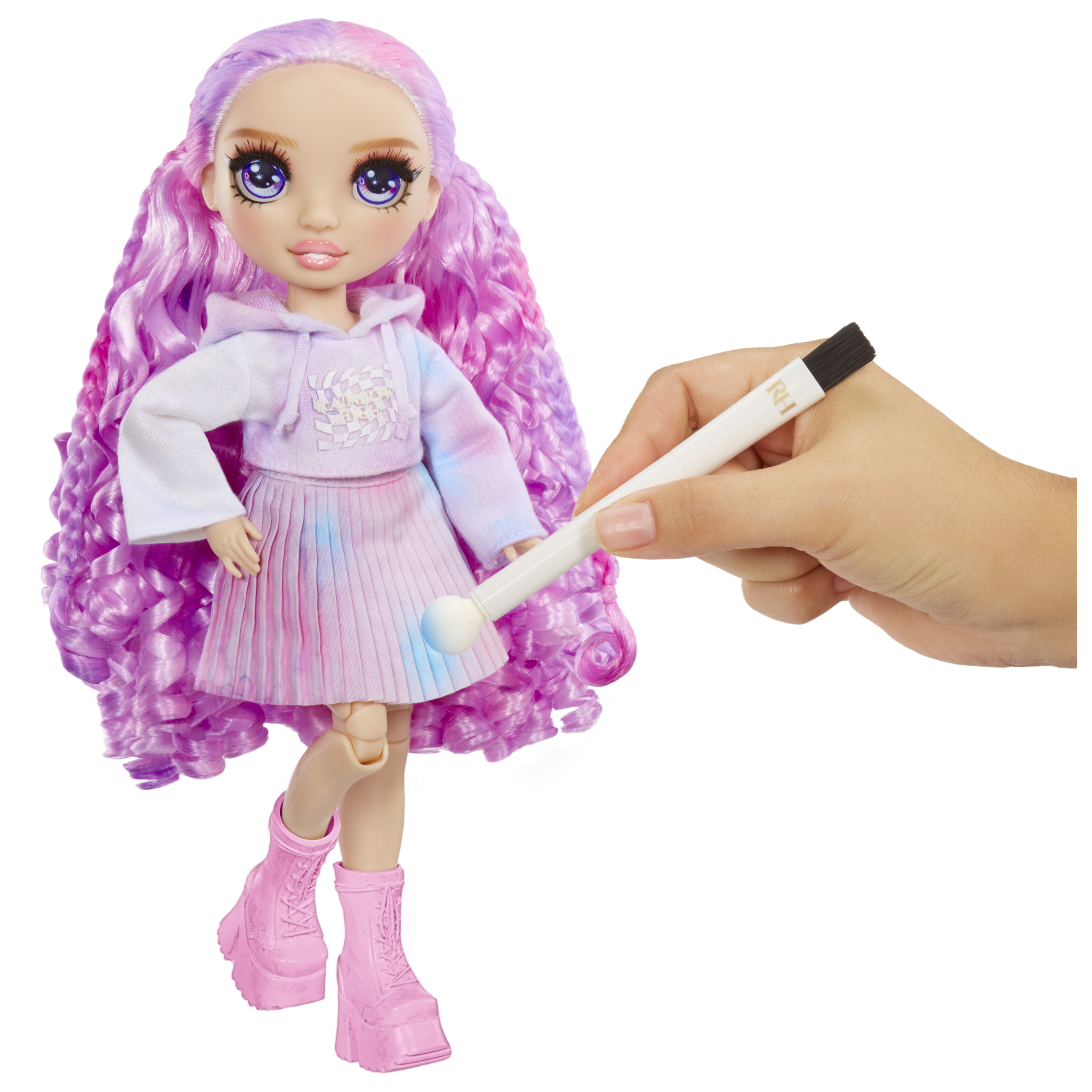 Voir la diapositive 2 : MGA Poupée Rainbow High Water Color and Create 27 cm Yeux violets