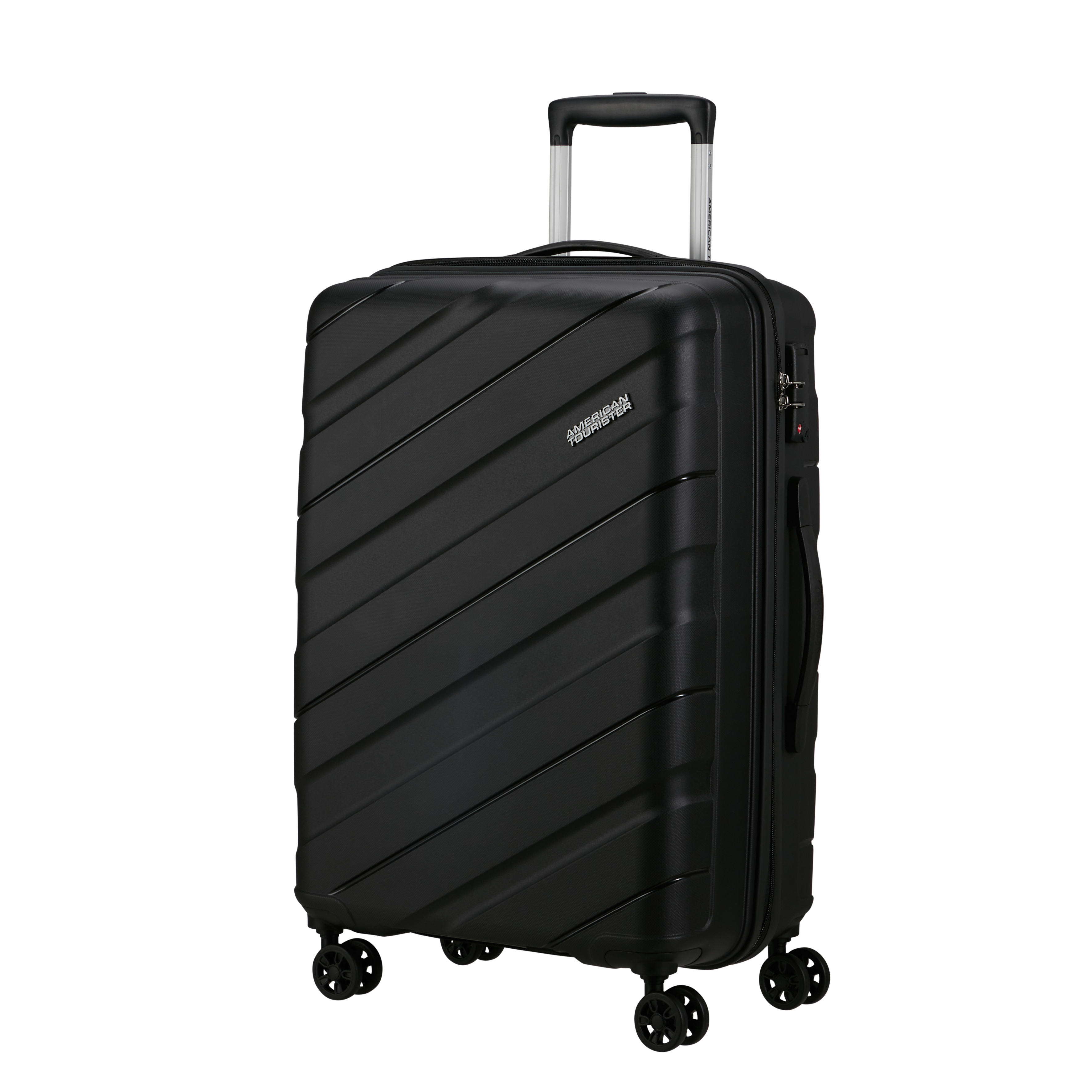 Voir la diapositive 2 : AMERICAN TOURISTER Valise rigide 67 cm 8 roues JET DRIVE - noir