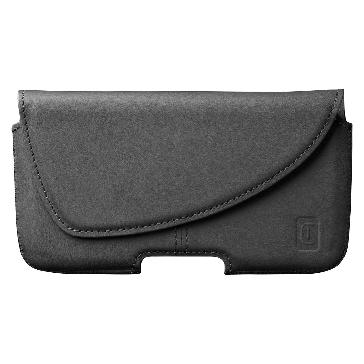 CELLULAR Étui folio ceinture cuir - Noir
