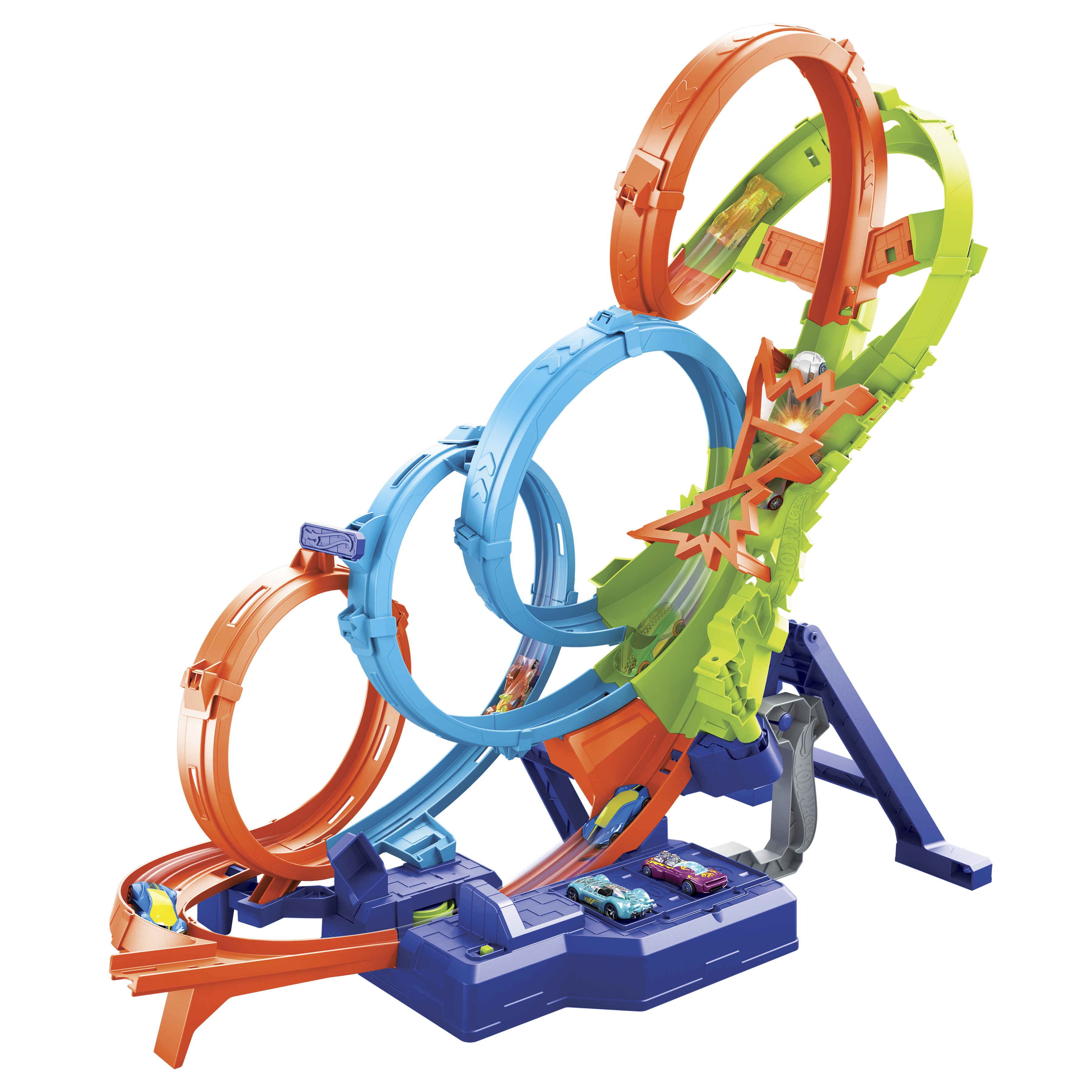 Voir la diapositive 2 : MATTEL Circuit HotWheels Action Ultra CrashLopping