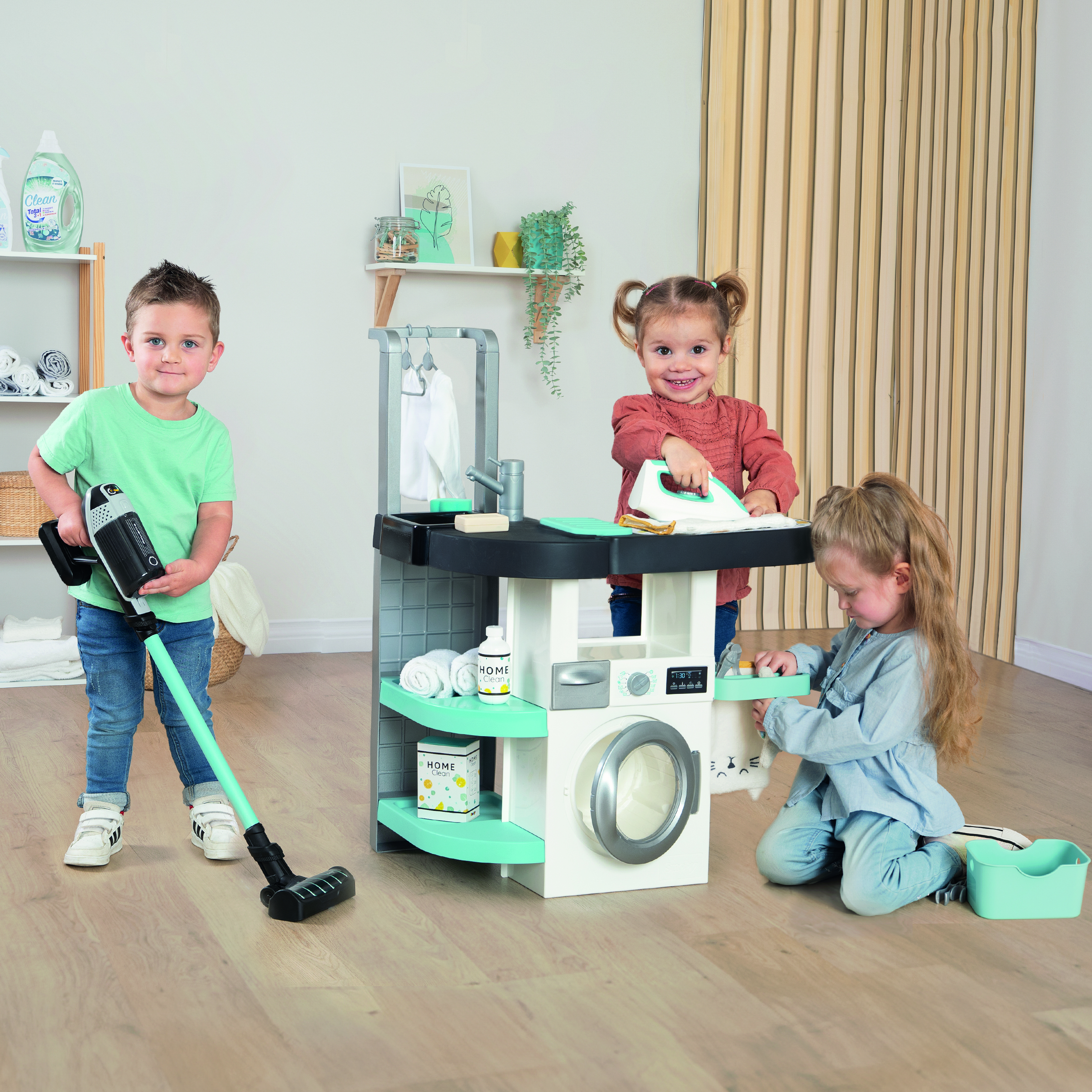 Voir la diapositive 4 : SMOBY Ensemble Rowenta Wash & Clean