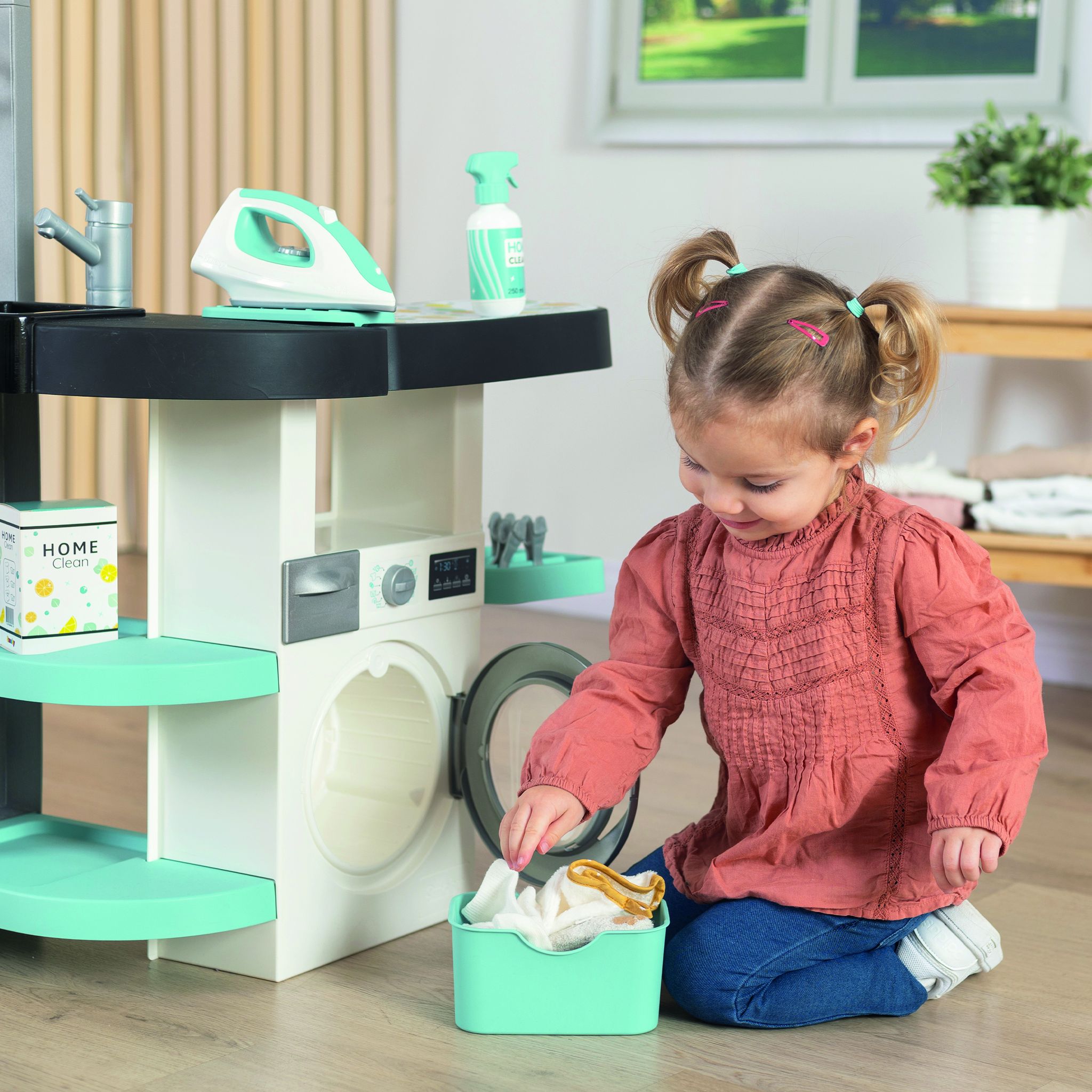 Voir la diapositive 5 : SMOBY Ensemble Rowenta Wash & Clean