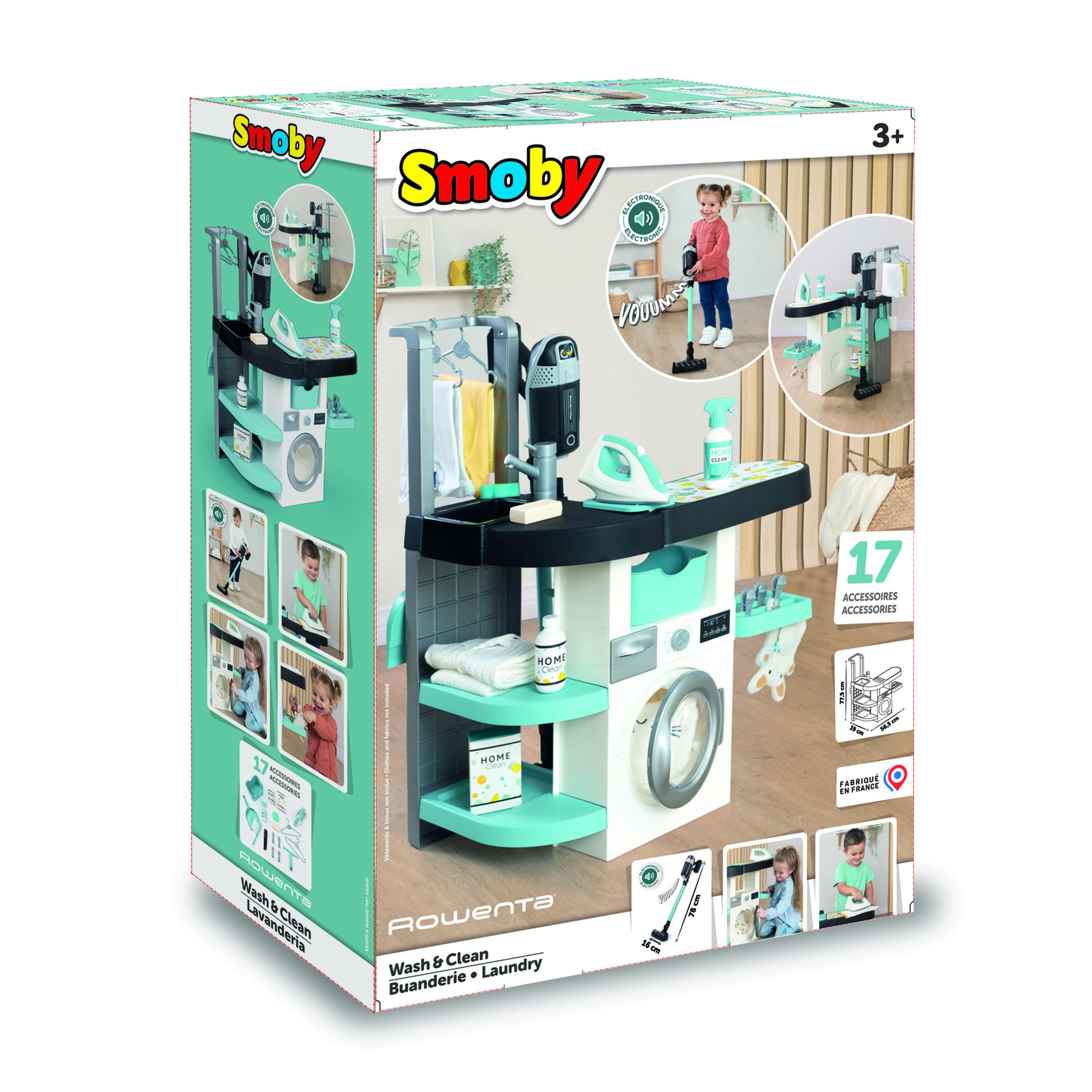 Voir la diapositive 7 : SMOBY Ensemble Rowenta Wash & Clean