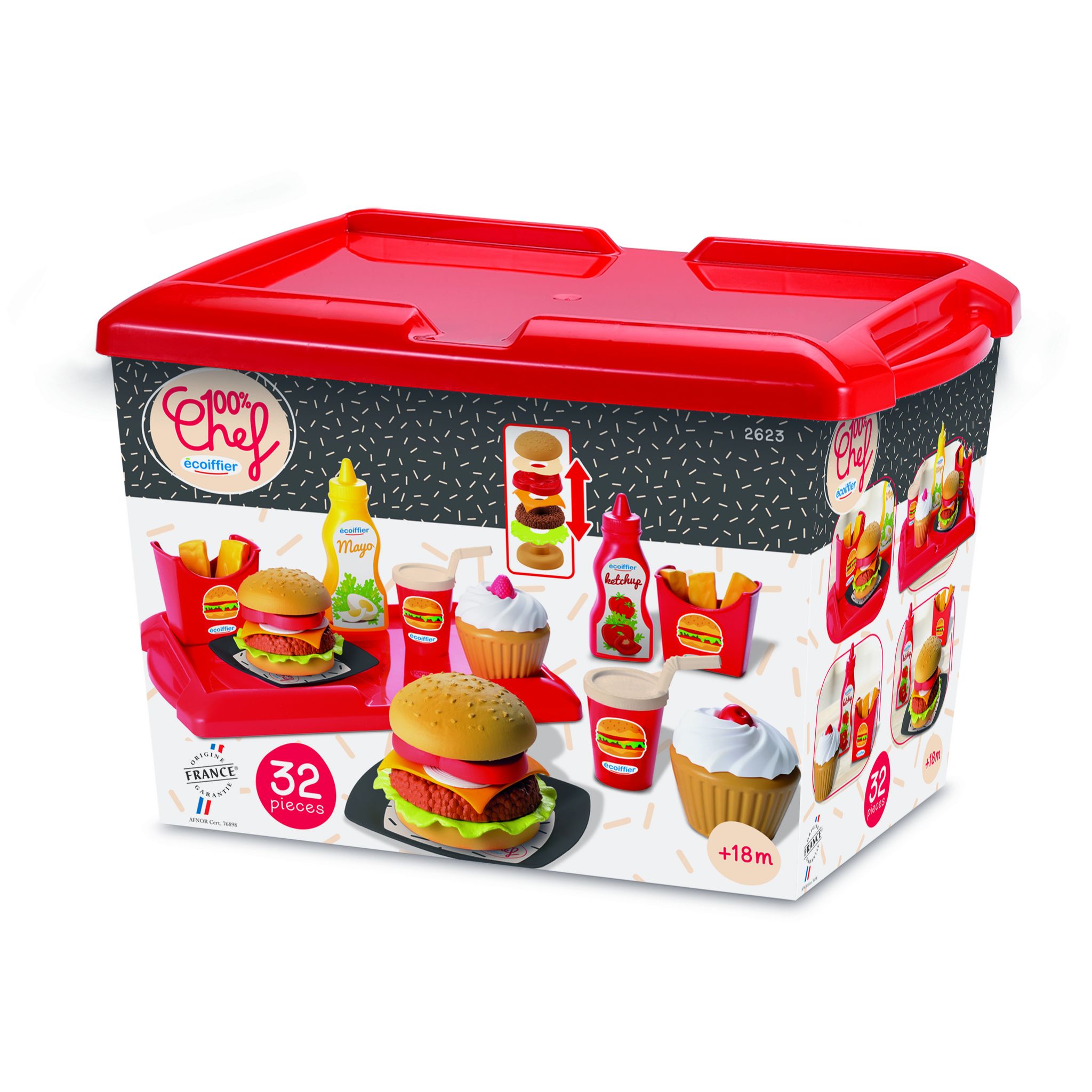 Voir la diapositive 2 : ECOIFFIER Set Hamburger