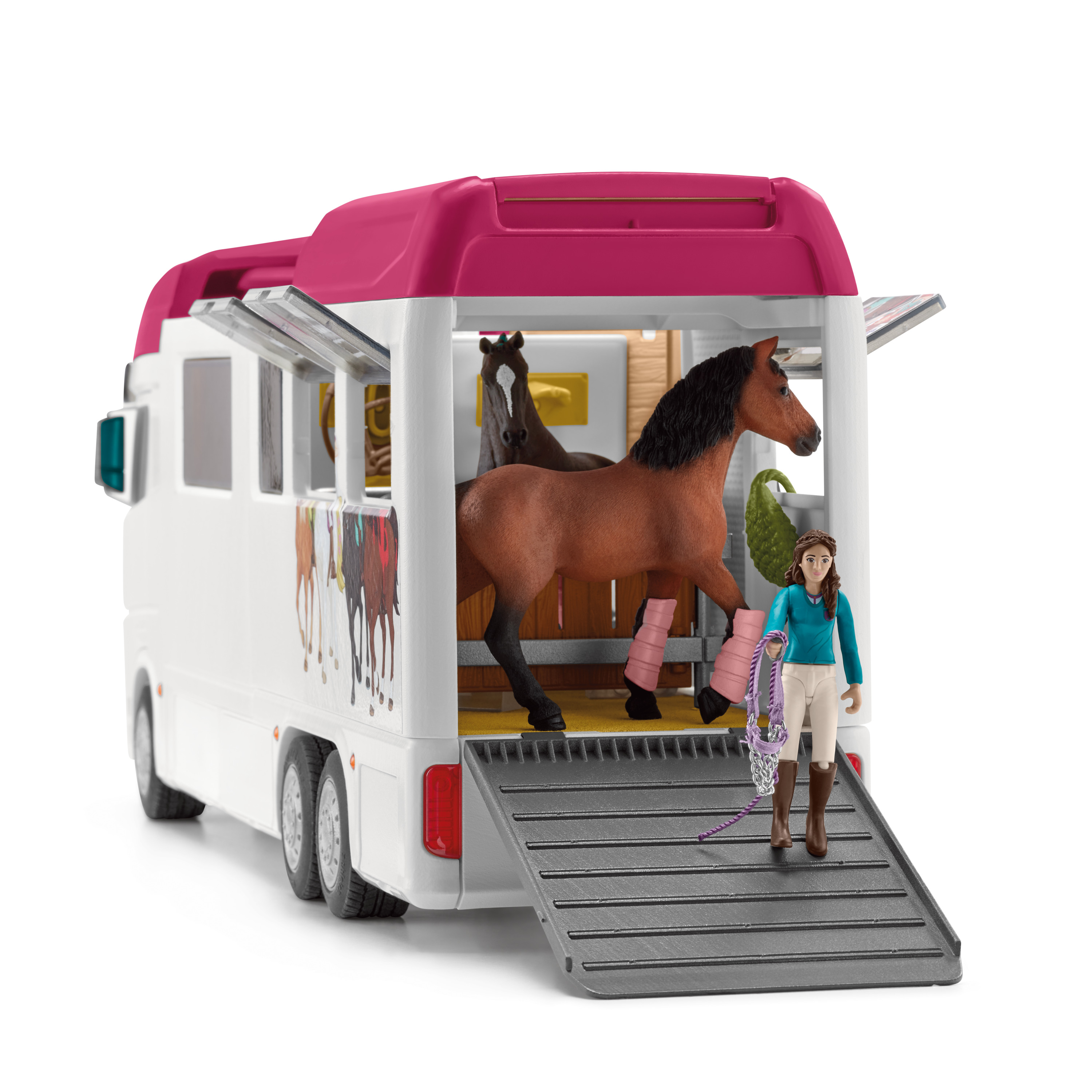 Voir la diapositive 4 : SCHLEICH Camping Car Equestre Horse Club